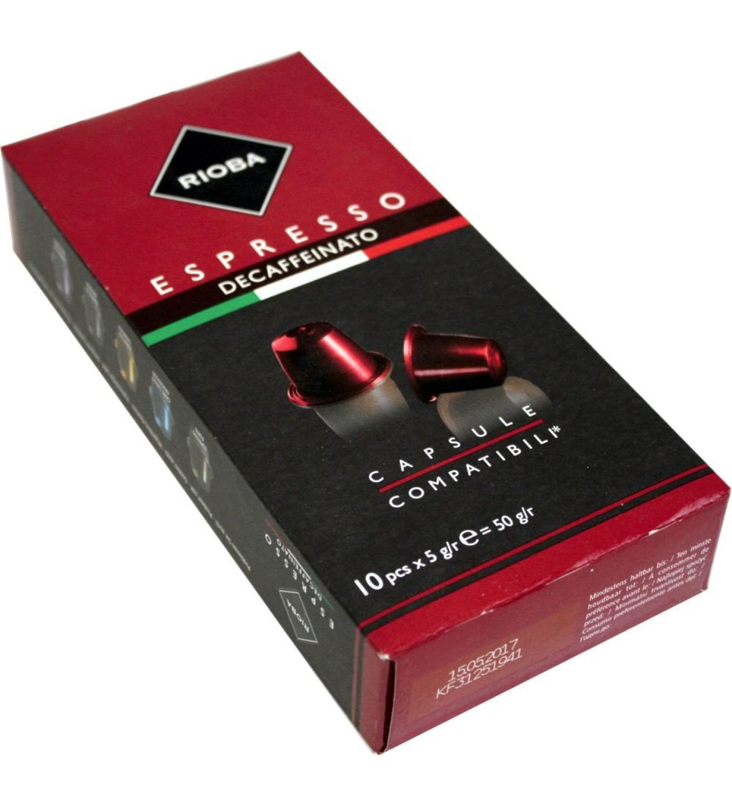 Rioba Espresso Decaffeinated (10 capsules)