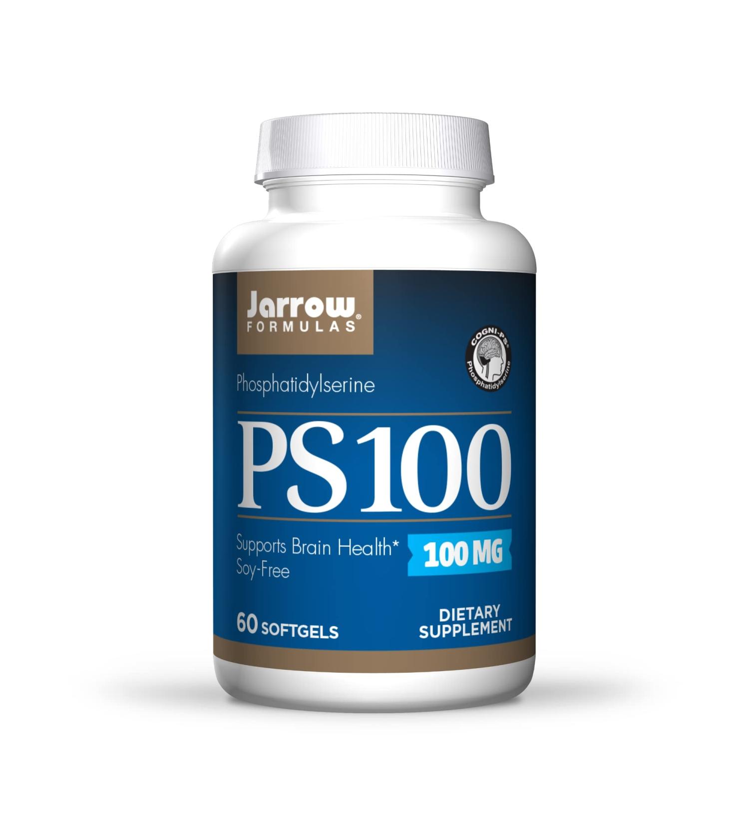 Jarrow Formulas PS100 - Phosphatidylserine 100mg, 60 Softgels | Mental Performance & Memory Support - Buy Online on GoSupps.com