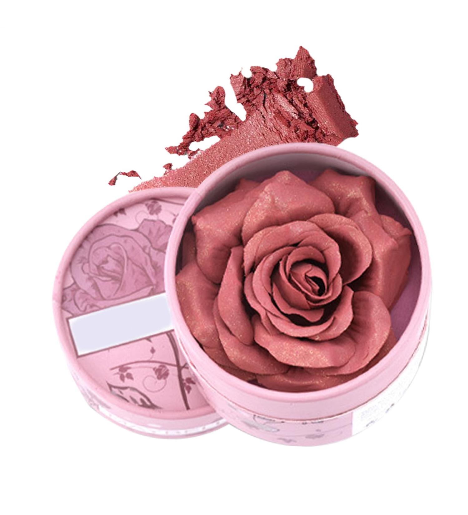  Generisch Blush Rose 3D Flower Compact Blush 3.5g | Naturally scented cream highlighter with a pigmented nude finish | Perfect for travel weddings and winter makeup soft contour - Buy Online on GoSupps.com