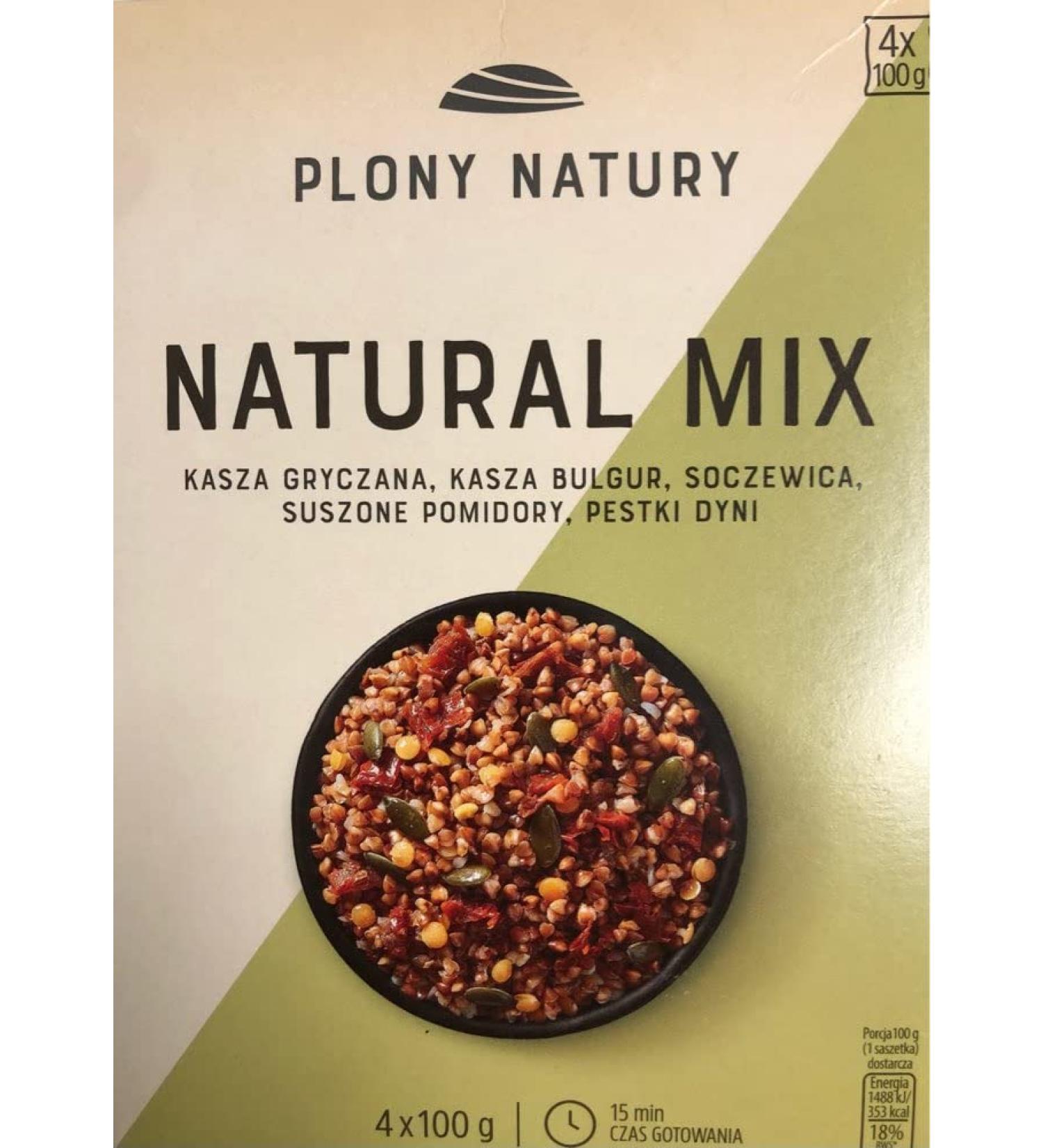 Buy 4x400g Natural Mix - Roasted Buckwheat Bulgur Groats Red Lentils Dried Tomatoes & Pumpkin Seeds | Healthy International Shipping - Buy Online on GoSupps.com