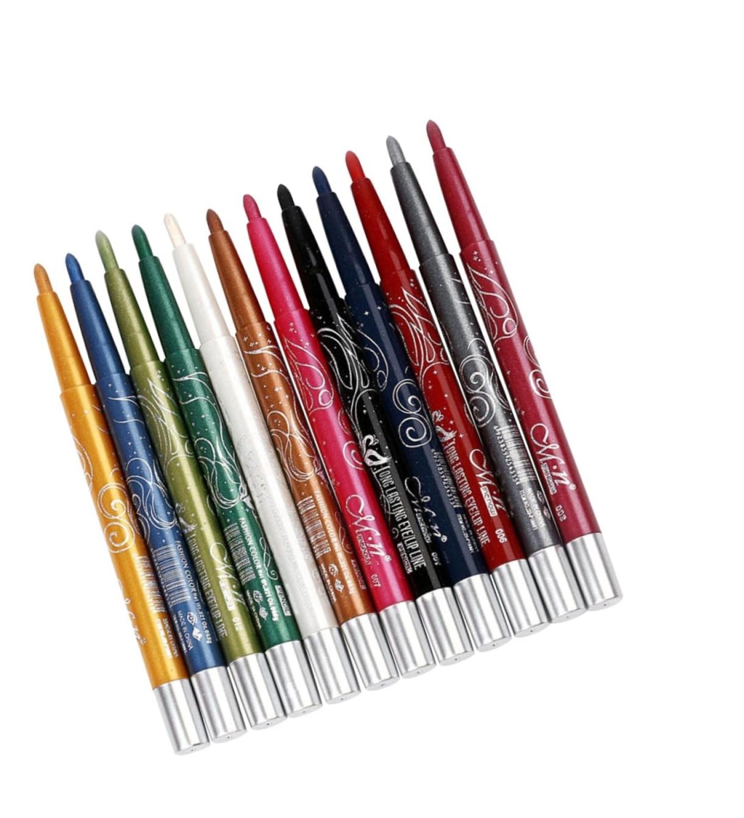 POPETPOP 12 Pcs Eye Liner Liquid Liner Waterproof Suit Eyeliner Pen Makeup Pen Liquid Eyeliner Highlight - Buy Online on GoSupps.com