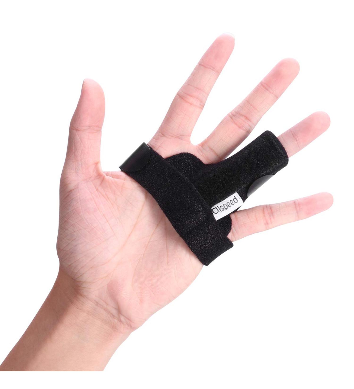 Clispeed Finger Rail - Adjustable Aluminum Support for Index Finger Pain Relief - Black - Buy Online on GoSupps.com