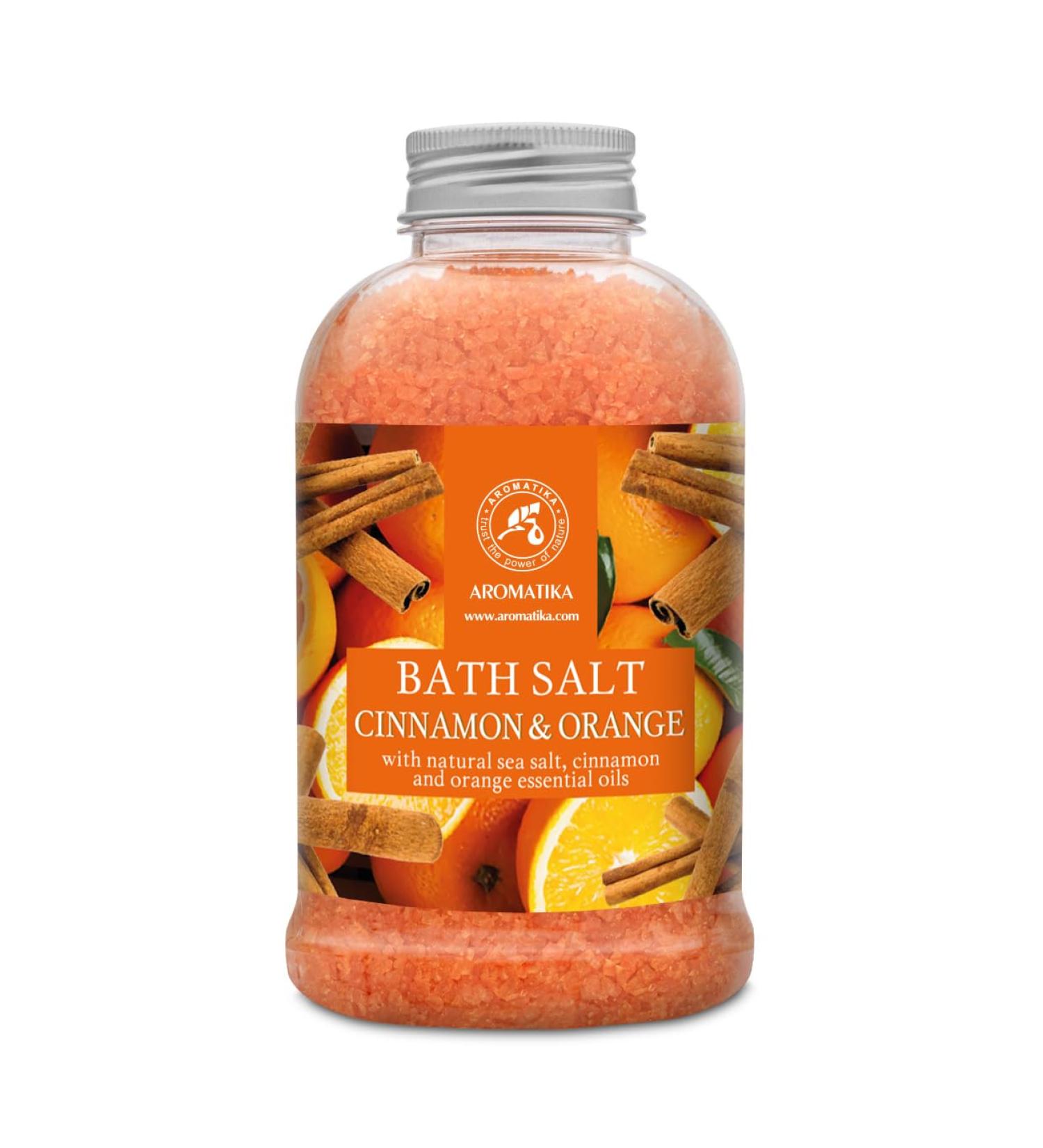 Buy Cinnamon-Orange Bath Salt 21.16 Oz (600g) - Natural Aromatherapy Soak for Relaxation | Body Care & Beauty - Buy Online on GoSupps.com