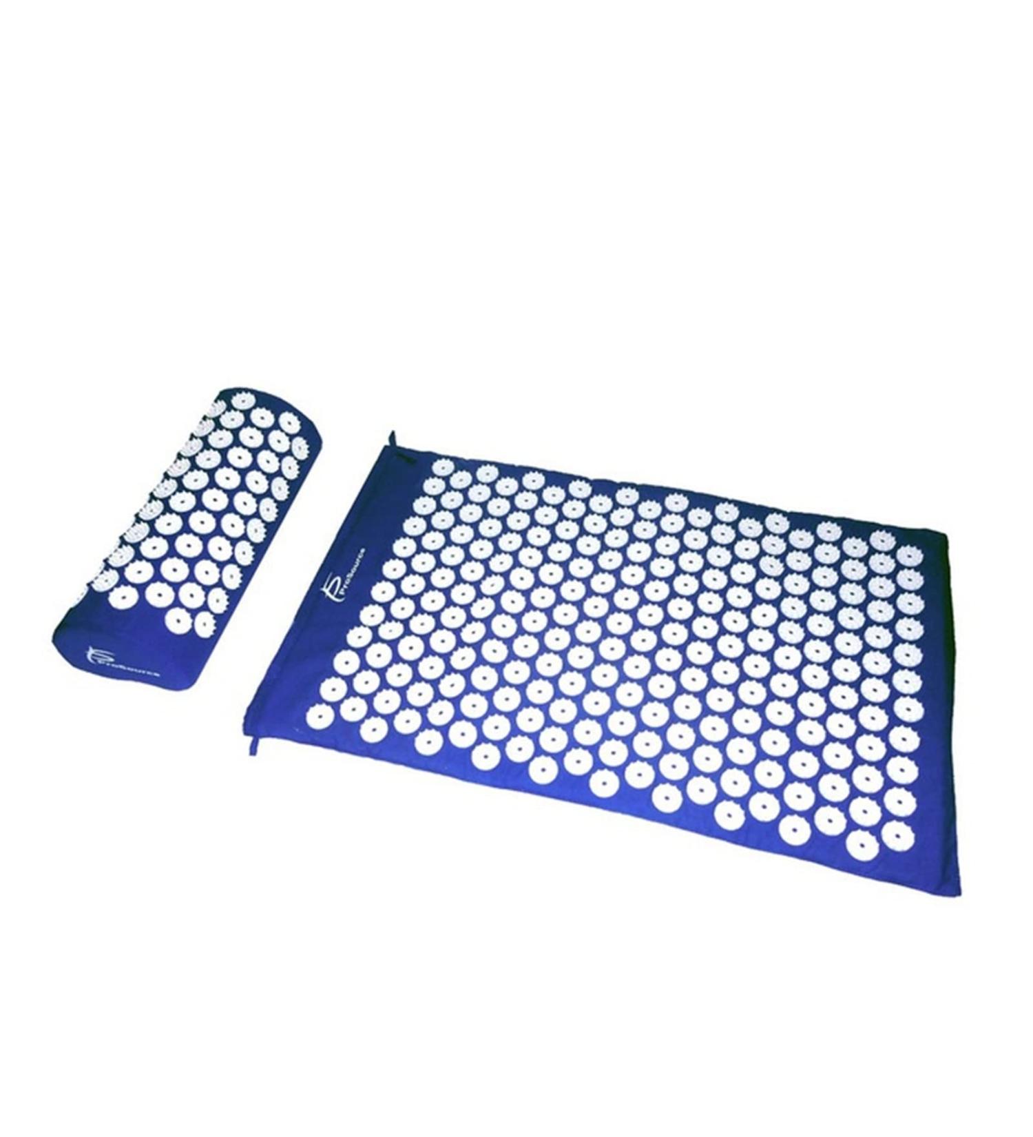Buy Dunlap Massage Cushion - Acupressure Therapy Mat for Stress Relief & Back Pain Alleviation - Blue - Buy Online on GoSupps.com