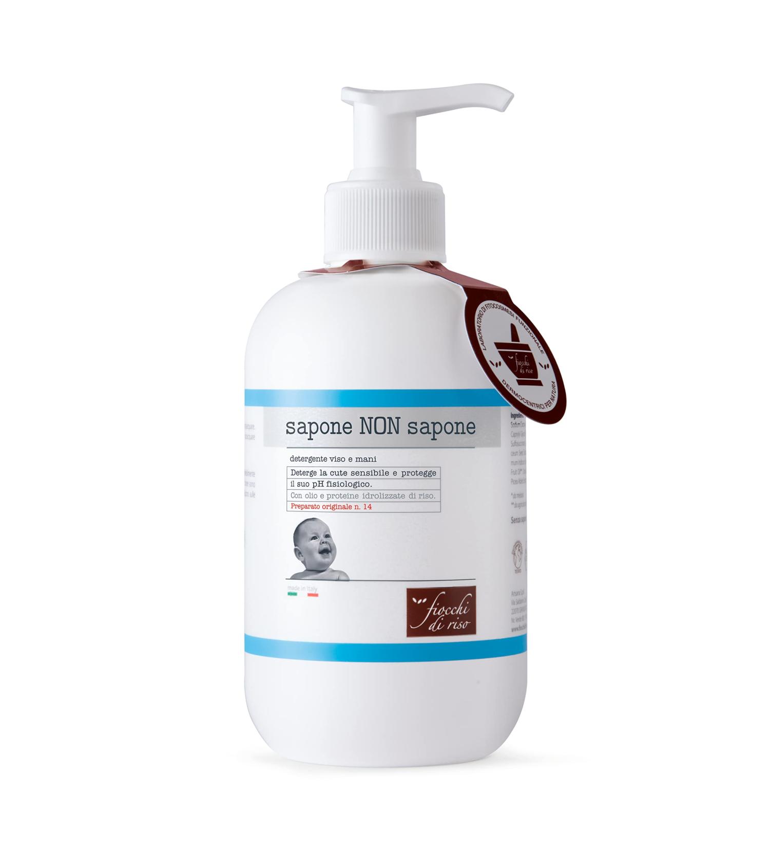 Fiocchi di riso Fiocchi di Riso - Soap not - 240 ml - Neonati detergation - Cleansing sensitive skin and protects its physiological pH - Baby hygiene products.