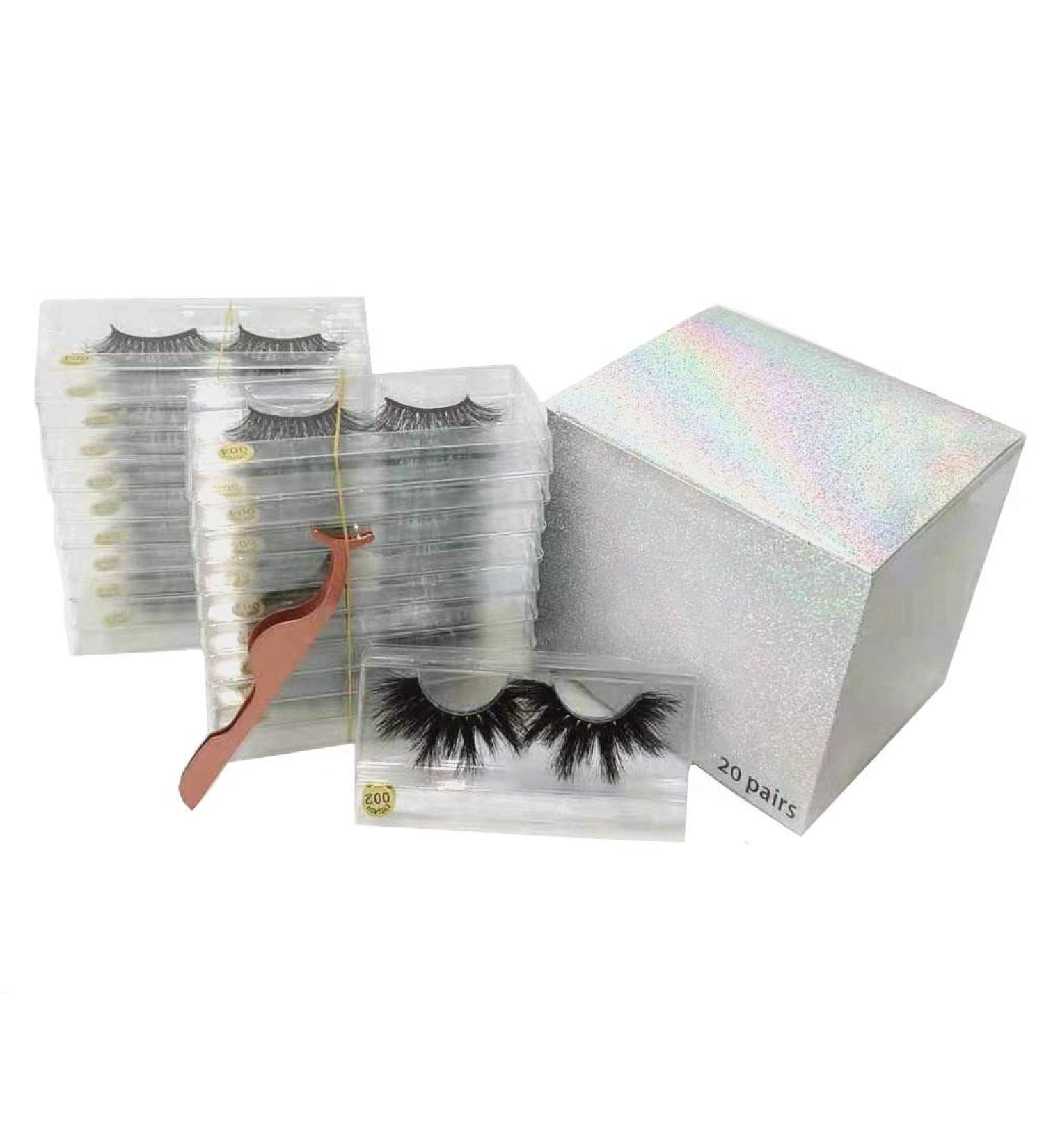 U-Hotmi 5D Mink Eyelashes Wholesale - 20 Pairs of Dramatic 25mm False Eyelashes - Bulk Makeup Lashes - 8 Styles Available - Buy Online on GoSupps.com