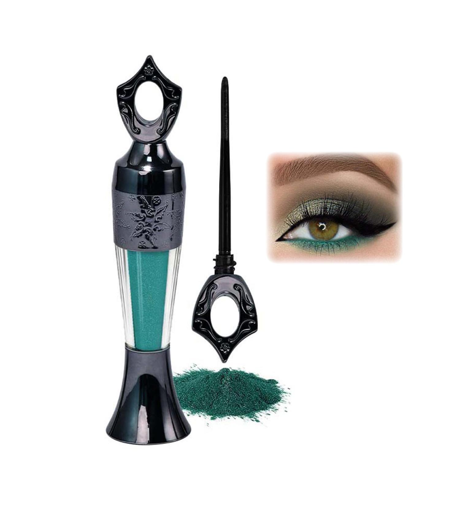  Clawrex Kohl Kajal Powder Eyeliner in green waterproof for smoky eyes highly pigmented waterproof and smudge-proof for parties Halloween and everyday wear (4#green) - Buy Online on GoSupps.com