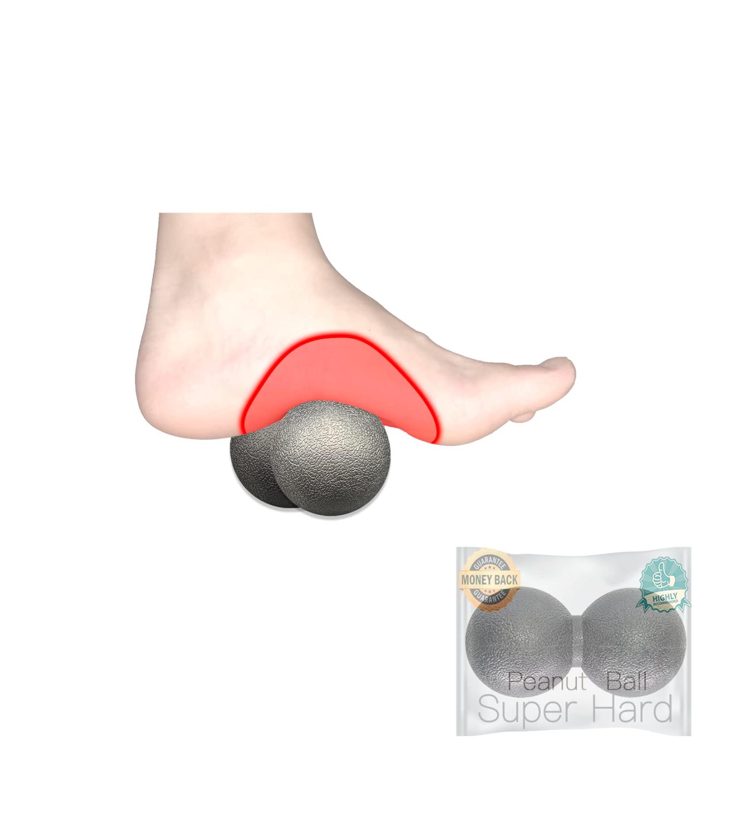 Massage Lacrosse Peanut Balls for Myofascial Release and Pain Relief - Perfect for Deep Tissue Massage, Trigger Point Therapy, and Yoga - Buy Online on GoSupps.com