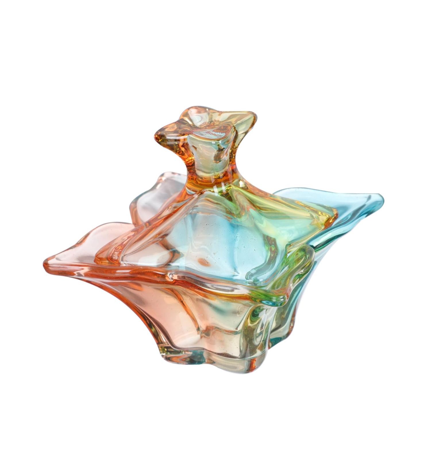 POPETPOP 1pc Nail Art Crystal Cup Glass with Lid Sheer Nail Polish Clear Glass Cups with Lids Nail Brush Dappen Dish Nail Art Tool Manicure Pen Cleaning Cup Powder Bowl Multipurpose 9.1x9cm Assorted Color - Buy Online on GoSupps.com