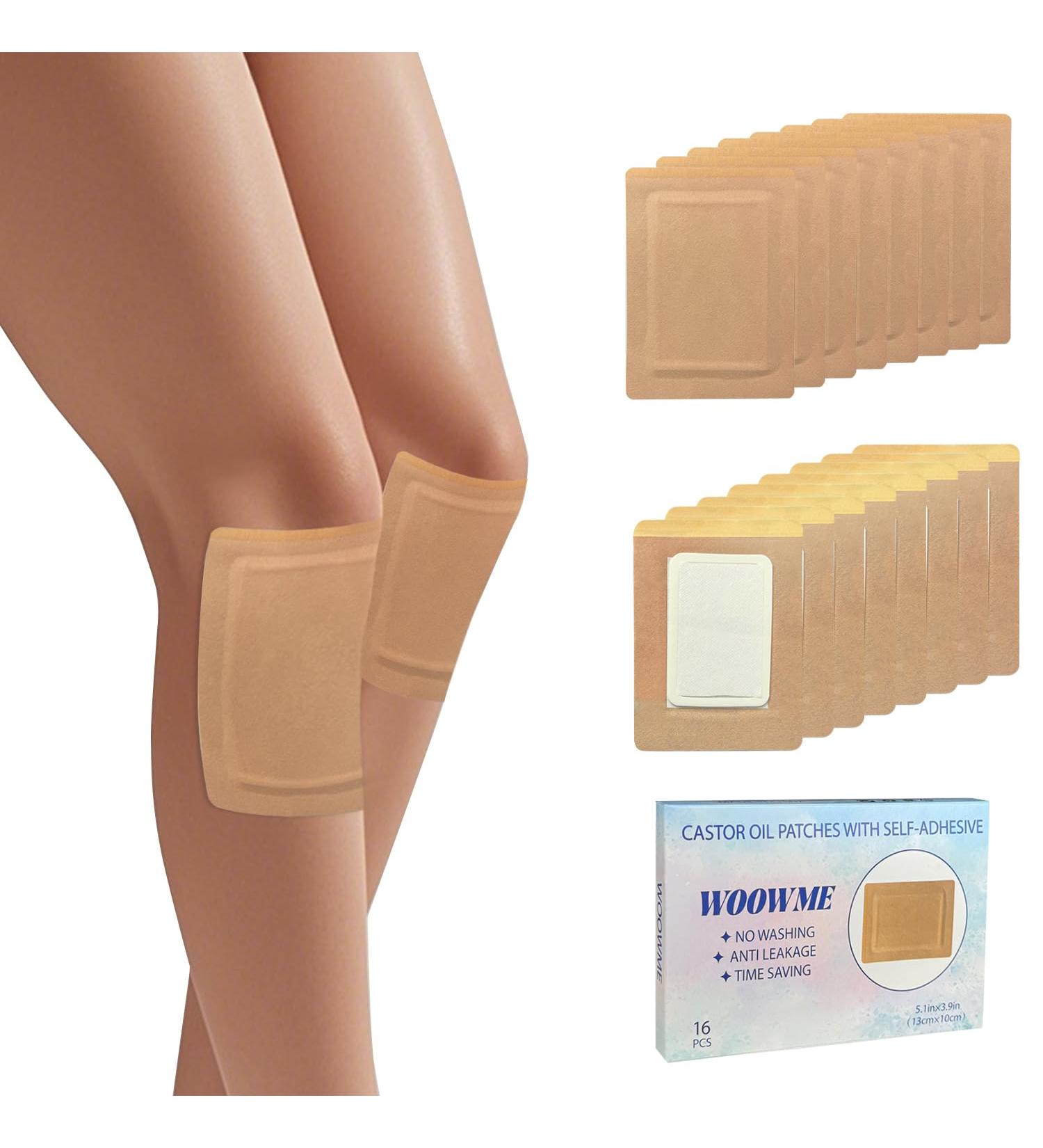 16Pcs Castor Oil Pack Wrap Disposable Castor Oil Patches Packs with Anti Leakage Cotton Pad for Belly/Feet/Knee (Oils Not Included) 5.1" x 3.9" 16 Pcs 5.1"*3.9 - Buy Online on GoSupps.com