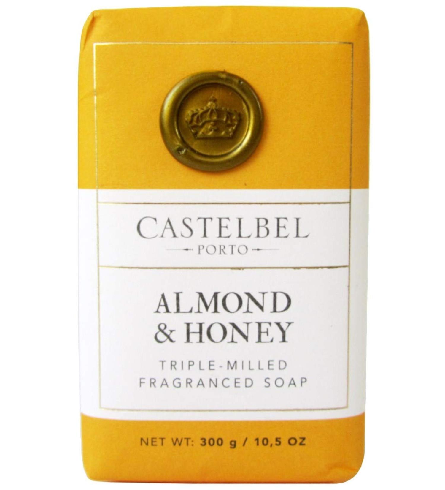 Castelbel Porto Almond & Honey Soap Bar - Triple-Milled 10.5 oz | Premium Portuguese Fragrance for Luxurious Skin Care - Buy Online on GoSupps.com