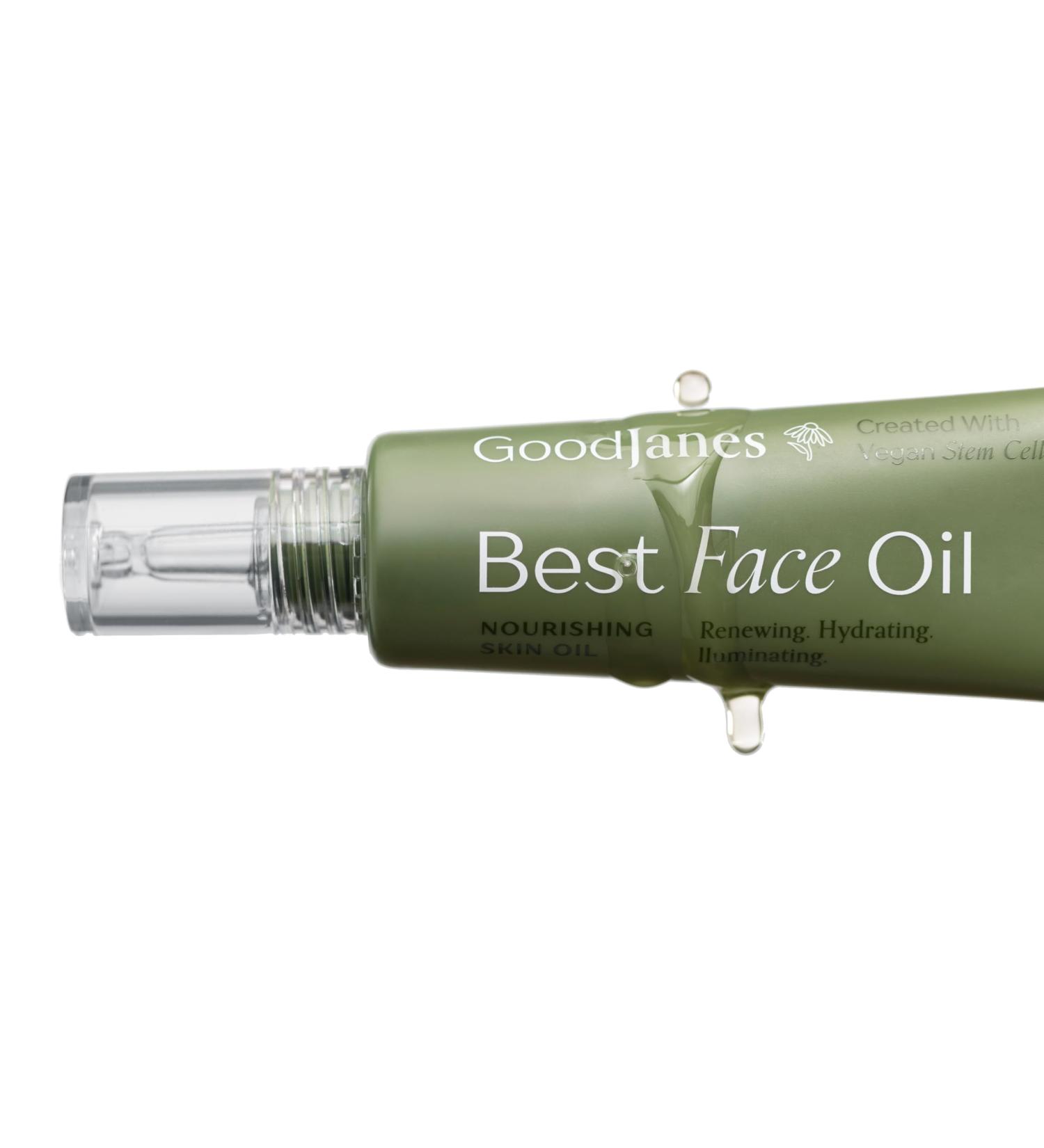GOODJANES Best Face Oil Hydrating Facial Oil with Rosehip Jojoba Argan & Squalane Moisturizer for Glowing Skin All Skin Types 1 oz - Buy Online on GoSupps.com