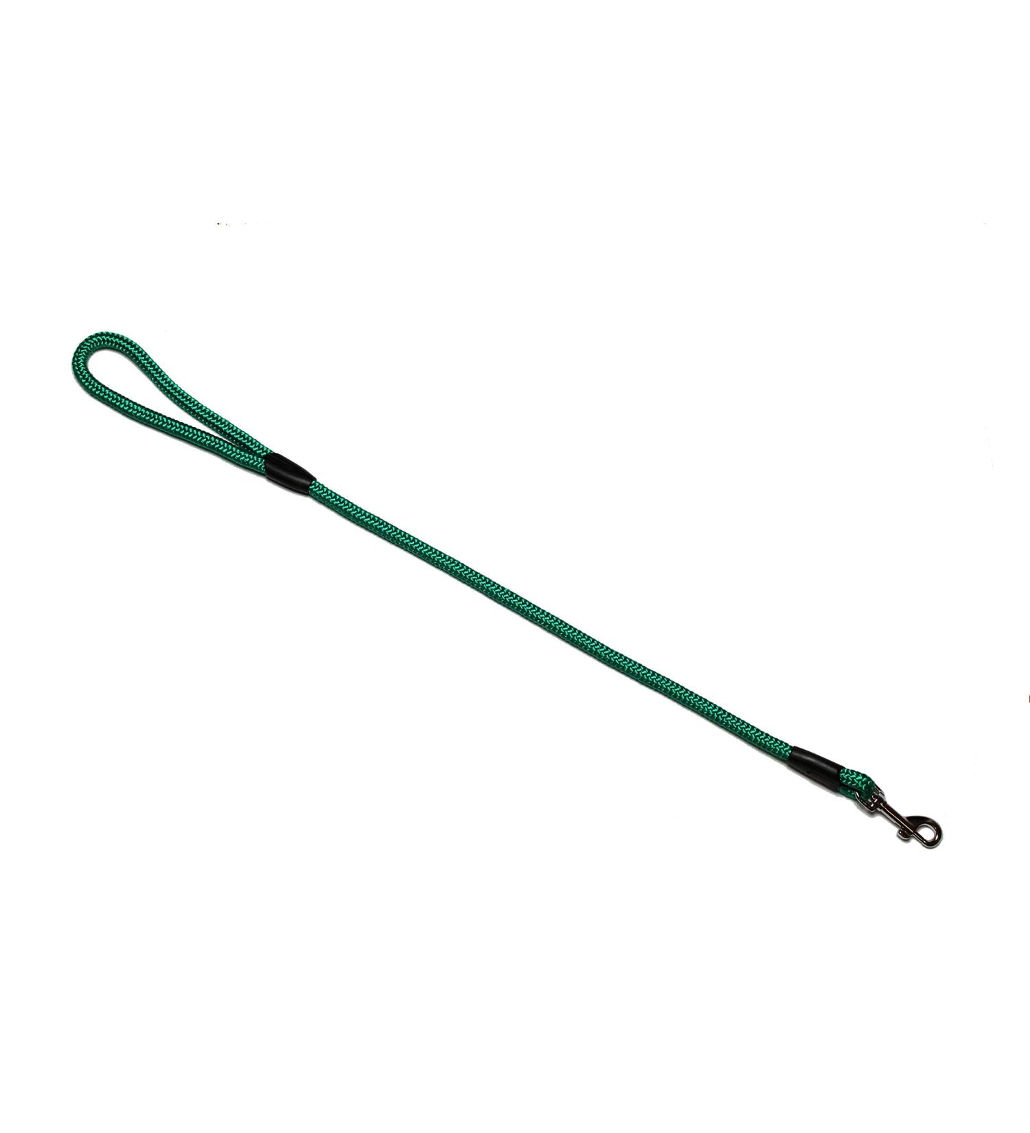 Leash - Rope leash with hand loop Basic 10mm 27 colours 7 lengths (0.70 m green) 0.70 m green