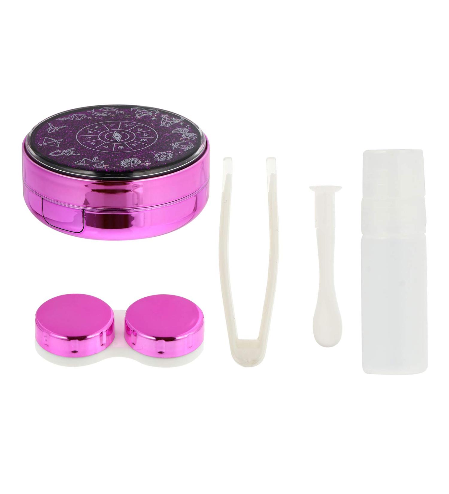 Contact Lens Case Travel Organizer - Purple Constellation Design for Lenses & Accessories - Buy Online on GoSupps.com