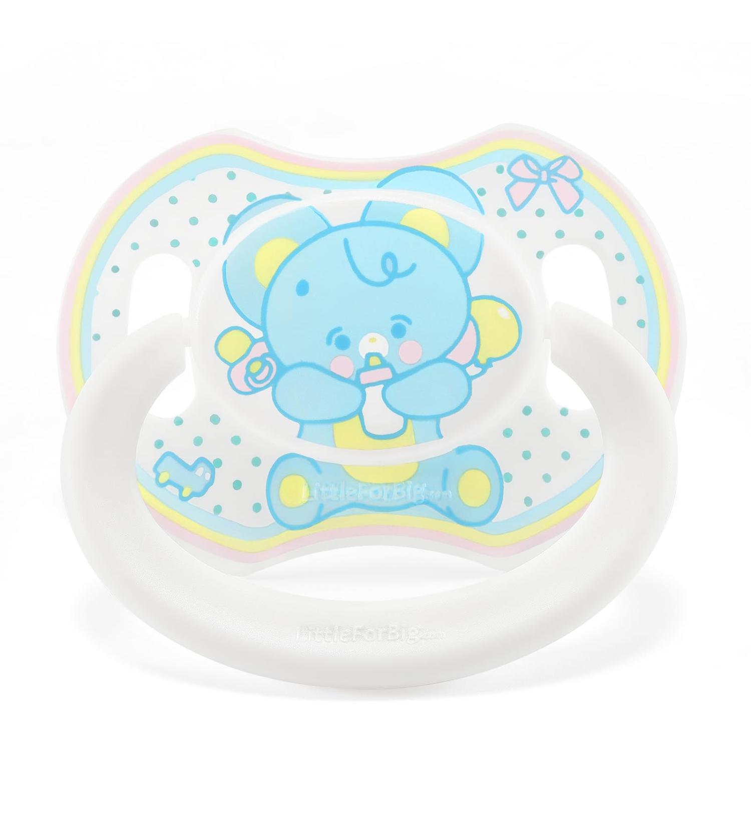 Buy LittleForBig Large Shield Pacifier II - Adult Size Baby Elephant Blue | International Shipping Available - Buy Online on GoSupps.com