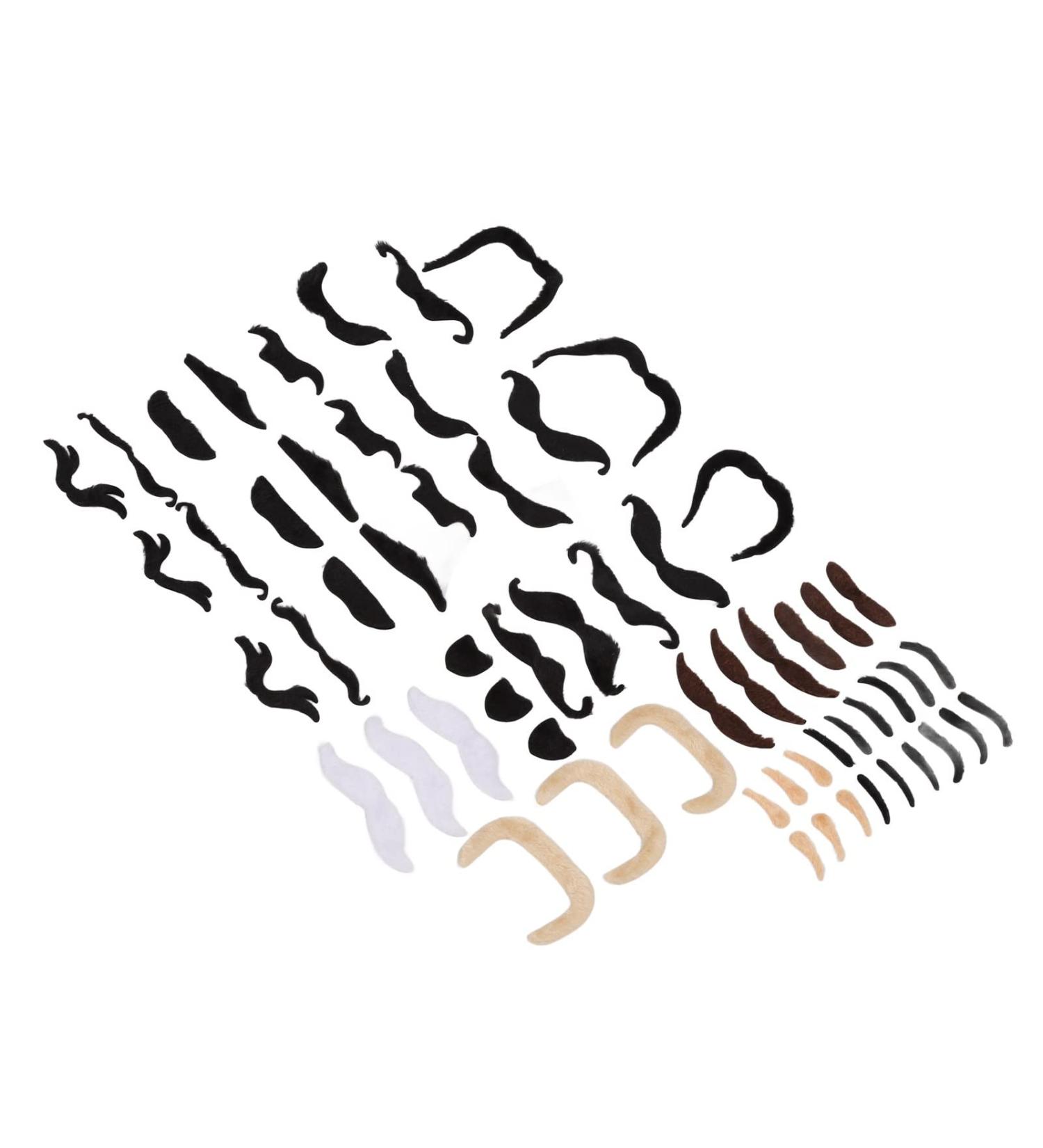 Fake Eyebrow Beard Set Short Flannel Artificial Eyebrow and Moustache Easy to Apply Soft Material Application Occasion Applicable People - Buy Online on GoSupps.com