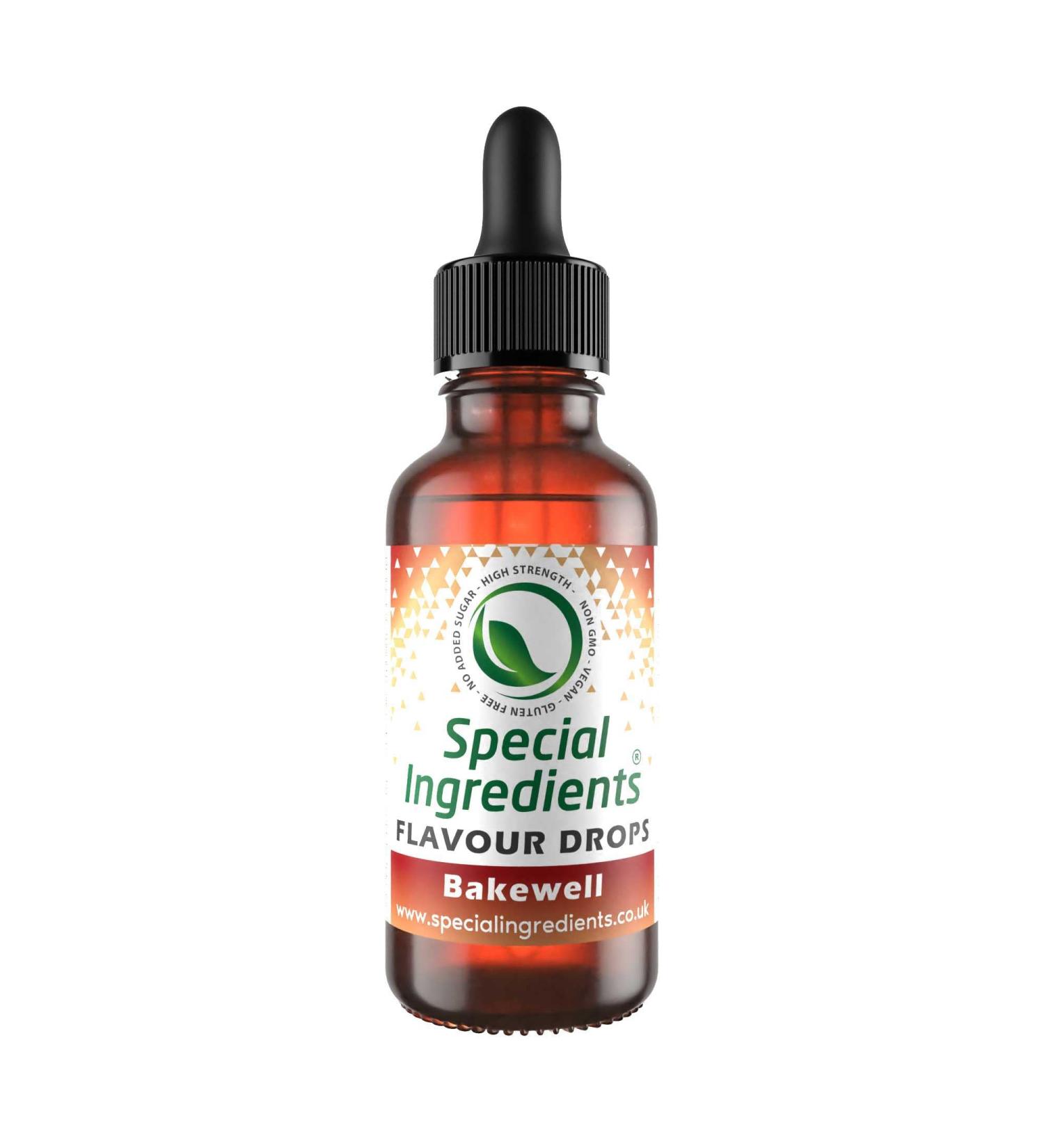 Bakewell Flavour Drop 30ml - Highly Concentrated Versatile Food Flavouring | Vegan, Non-GMO, Gluten-Free - Buy Online on GoSupps.com