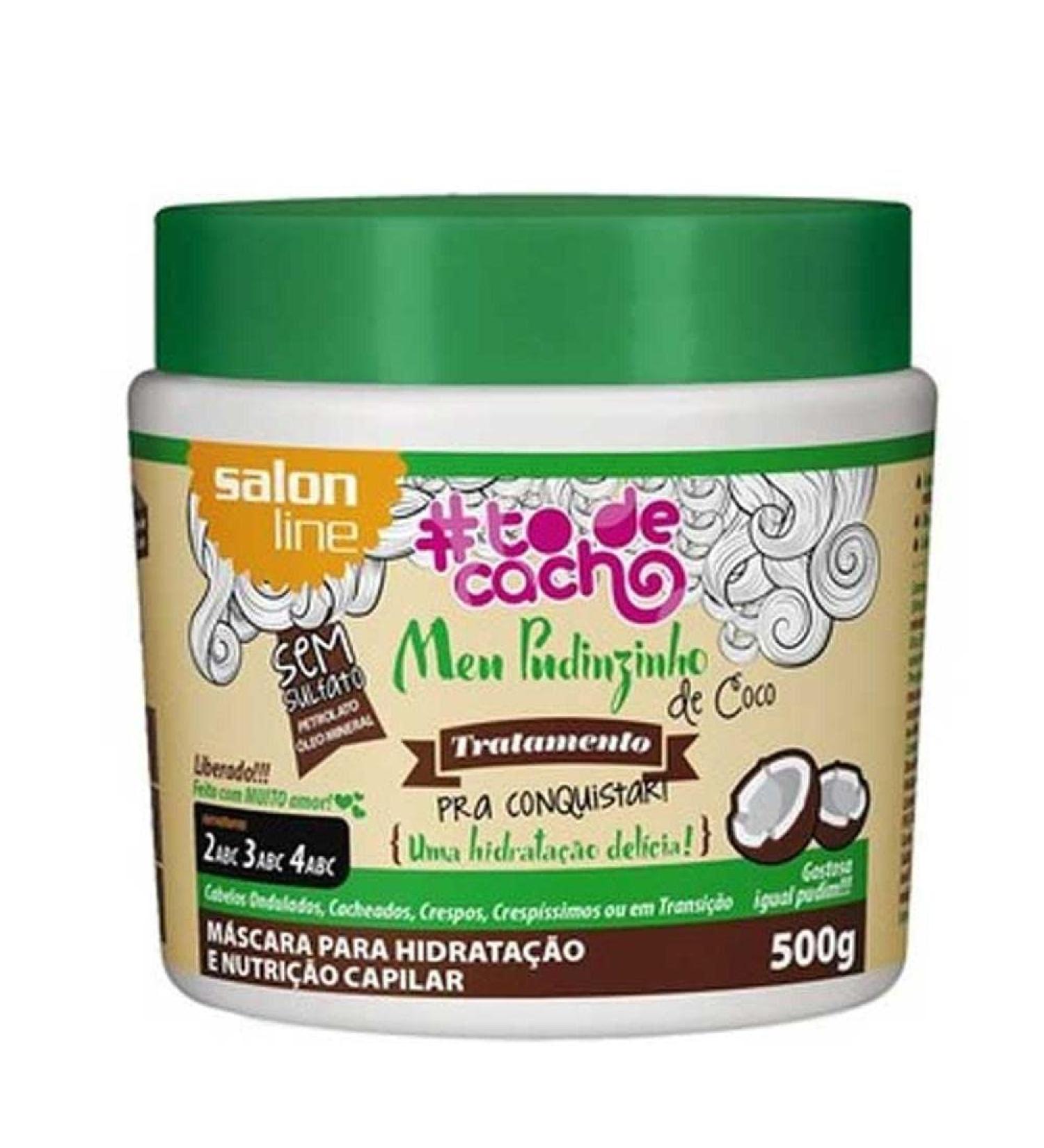 Linha Tratamento (ToDeCacho) Salon Line - Meu Pudinzinho De Coco Pra Conquistar  Uma Hidratacao Delicia  500 Gr - (IHaveCurls - Seductive Coconut Pudding  Delicious Moisturizing  Net 17.64 Oz)