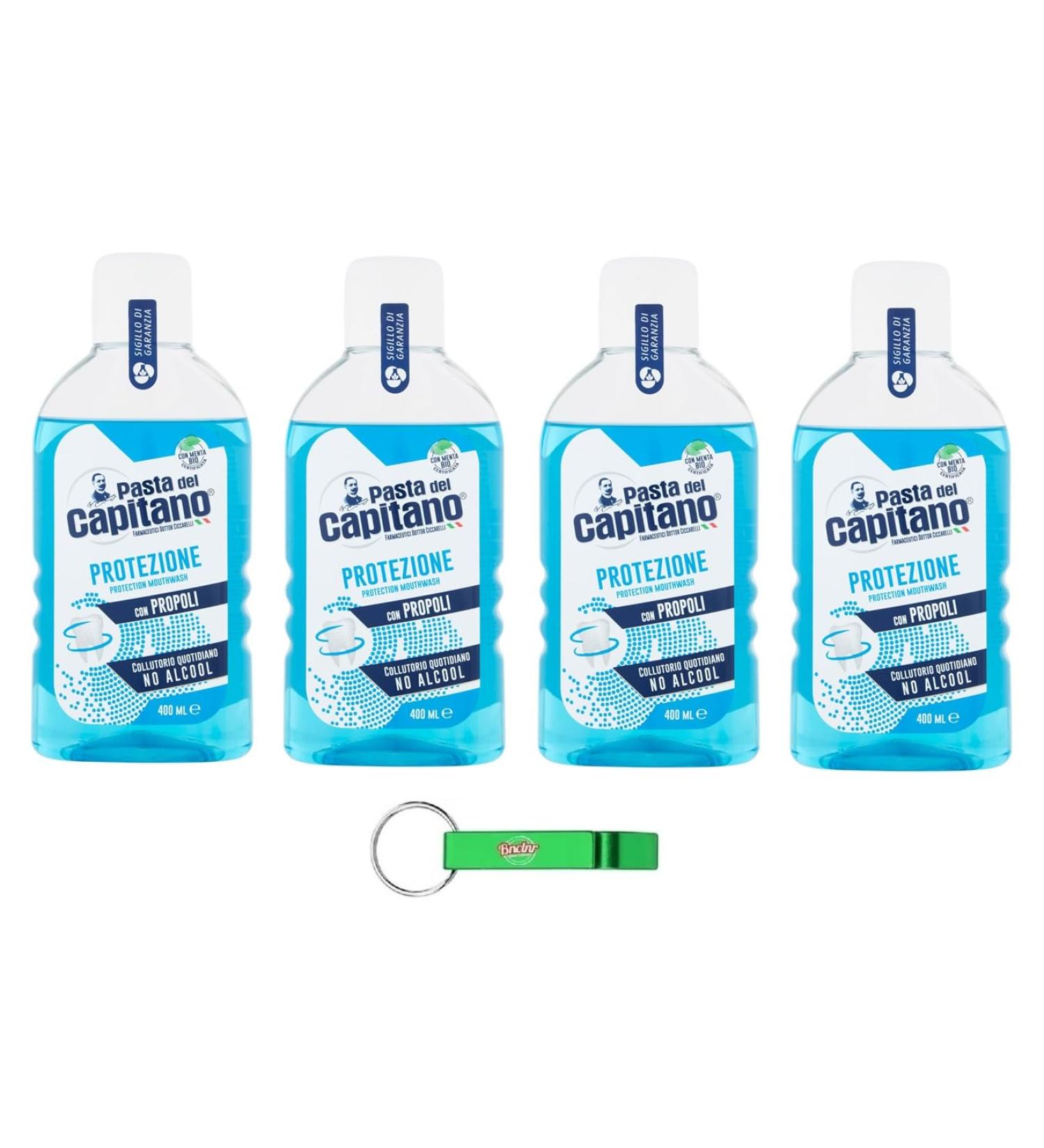 Buy 4x Pasta del Capitano Mouthwash 400ml - Ultimate Protection + Free Beni Culinari Keychain | International Shipping - Buy Online on GoSupps.com
