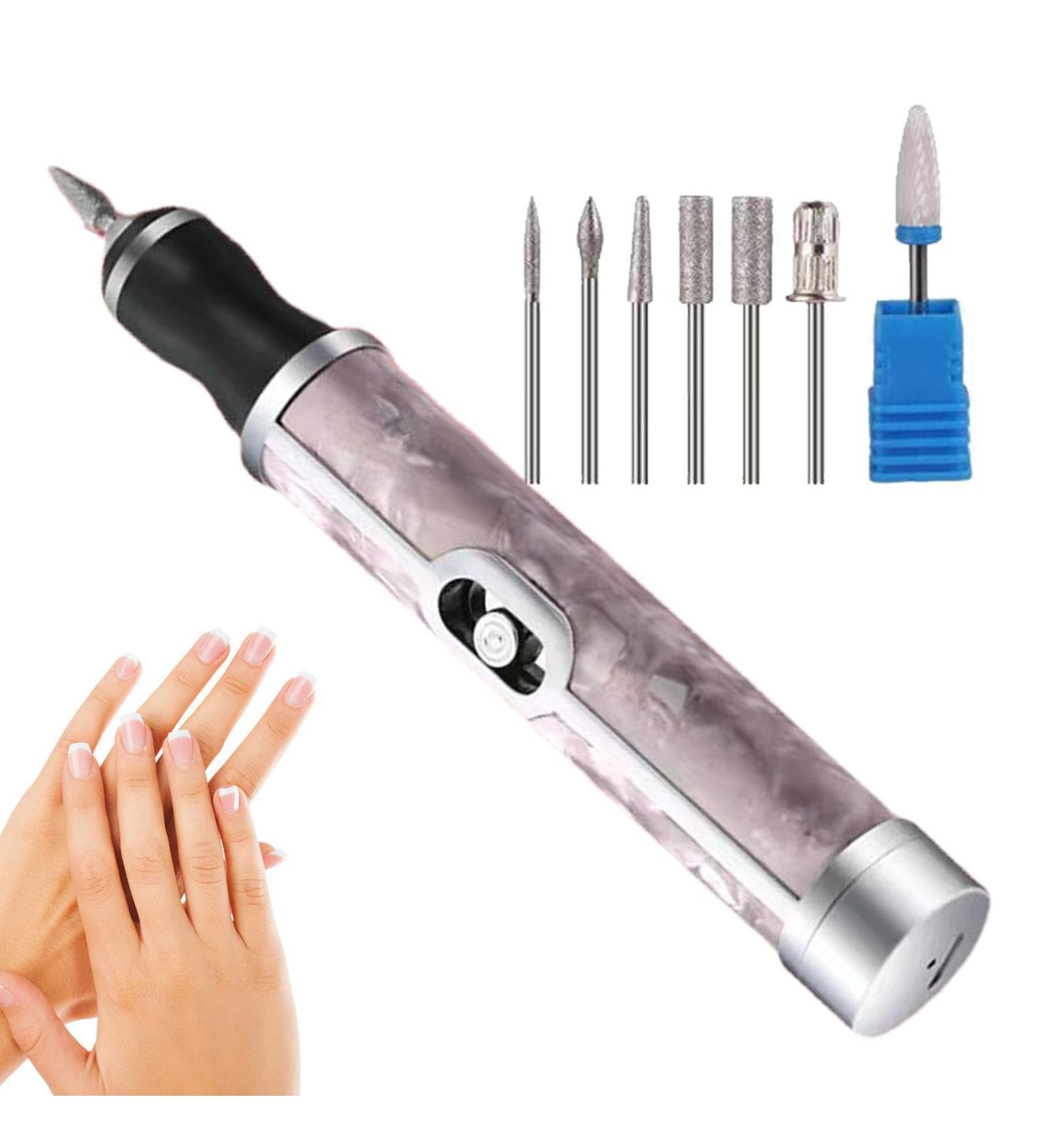 Human Nail Sharpener - Foot Nail Sander Acrylic Nail Removal Tool | 4 Speed Nail Grinding Polishing Kit Electric Nail Drill Edge Forming Polishing Grinding Electric Pink - Buy Online on GoSupps.com