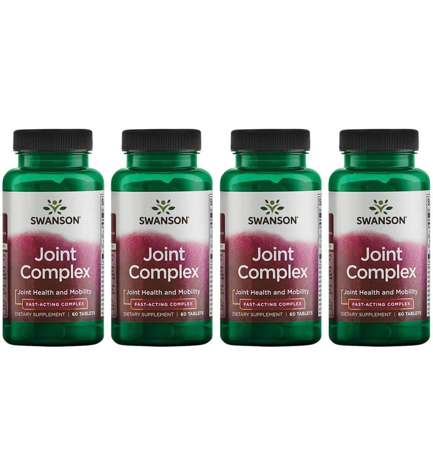 Swanson Fast-Acting Joint Complex 60 Tabs - Buy 4 Pack for Maximum Relief | International Shipping Available - Buy Online on GoSupps.com