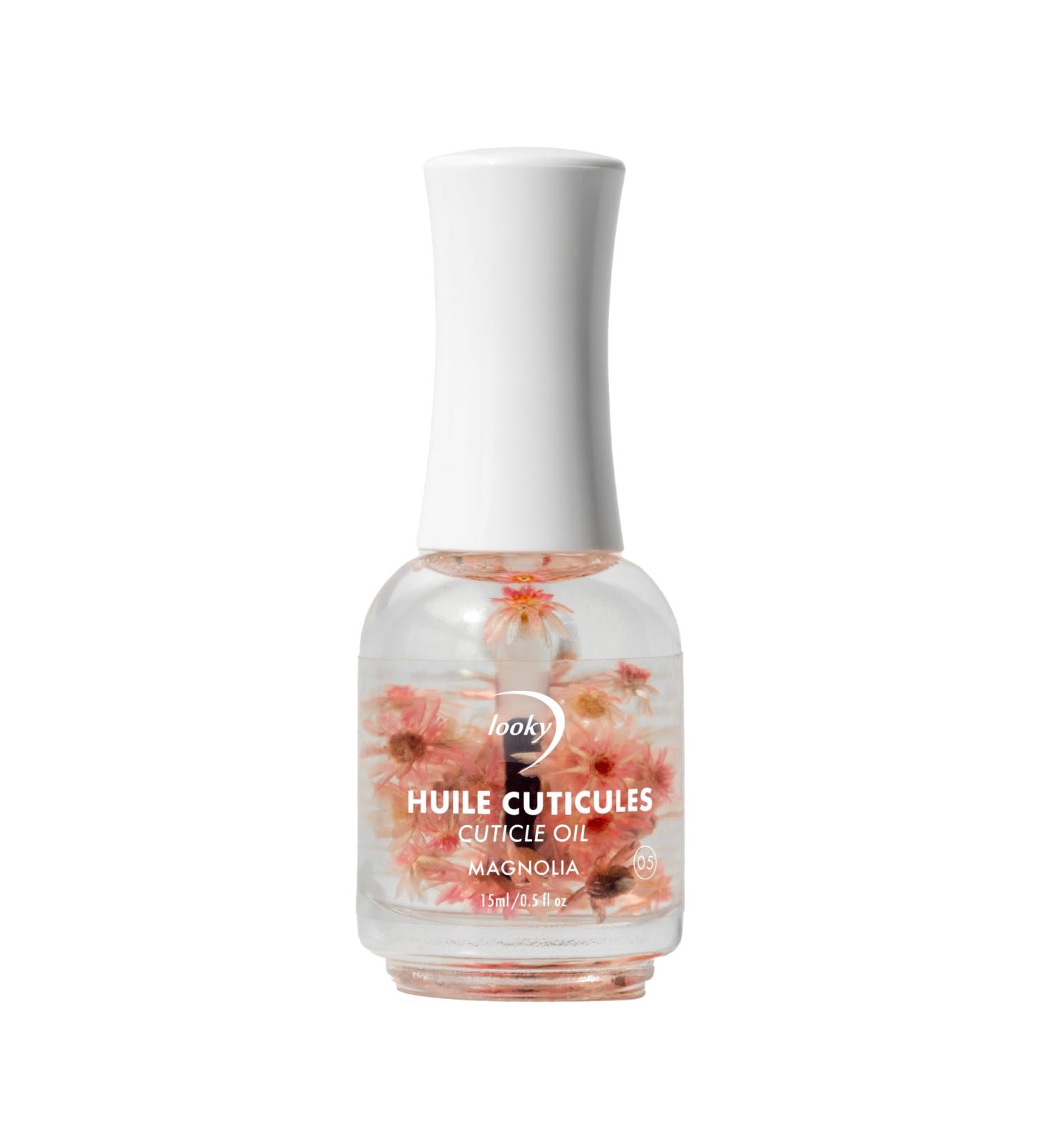 Looky Cuticle Oil - Magnolia Scent - Nourishing Jojoba Oil with Vitamins E & B - Moisturizes Revitalizes Nails Strengthens Cuticles - Fast-Absorbing Non-Greasy - Salon Quality Nail Health Essential - 15ml (0.5fl oz) #5 Magnolia