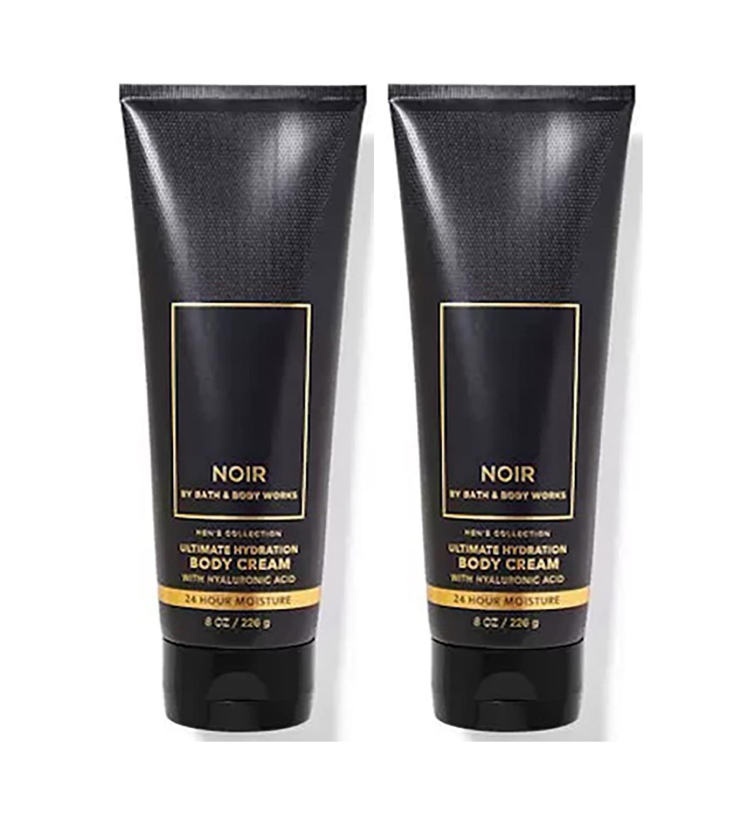 Bath and Body Works Men's Collection Ultimate Hydration Ultra Shea Body Cream 8 Oz 2 Pack (Noir)