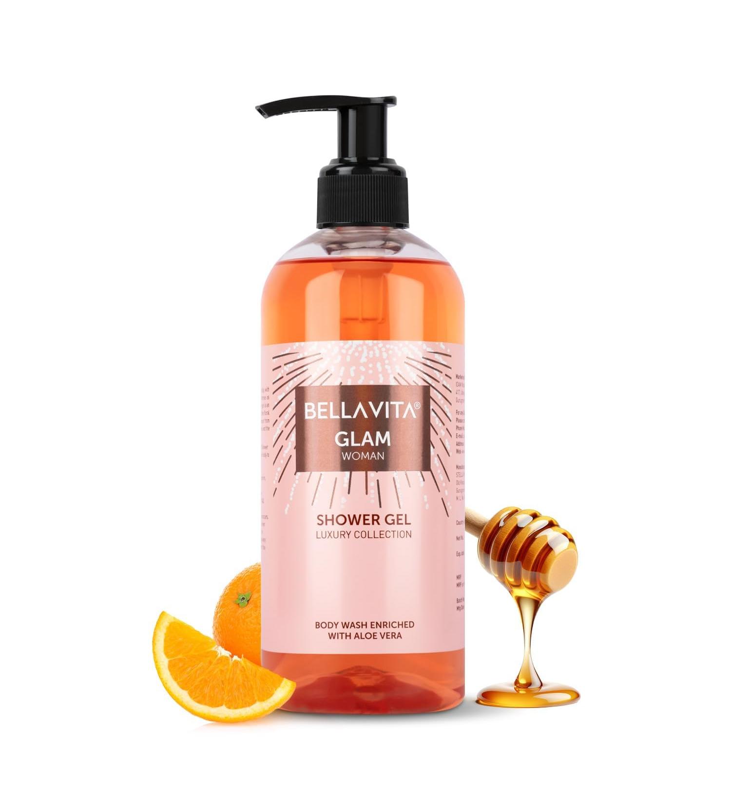 Bell Vitaa Luxury Glam Woman Body Wash Shower Gel 500ml | Deep Cleansing Hydrating & Moisturising with Aloe Vera Extract | Softer Smoother Skin | Suitable for All Skin Types - Buy Online on GoSupps.com
