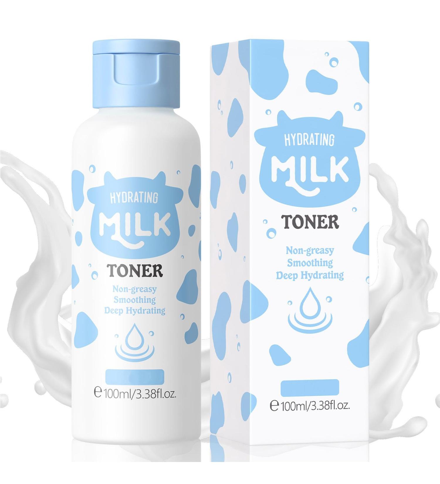 Milk Toner - Hydrating & Refreshing Toner for Face Soothes Skin Locks in Moisture Reduces Redness Made Without Dyes or Alcohol Hypoallergenic Suitable for All Skin Types 3.53 OZ - Buy Online on GoSupps.com
