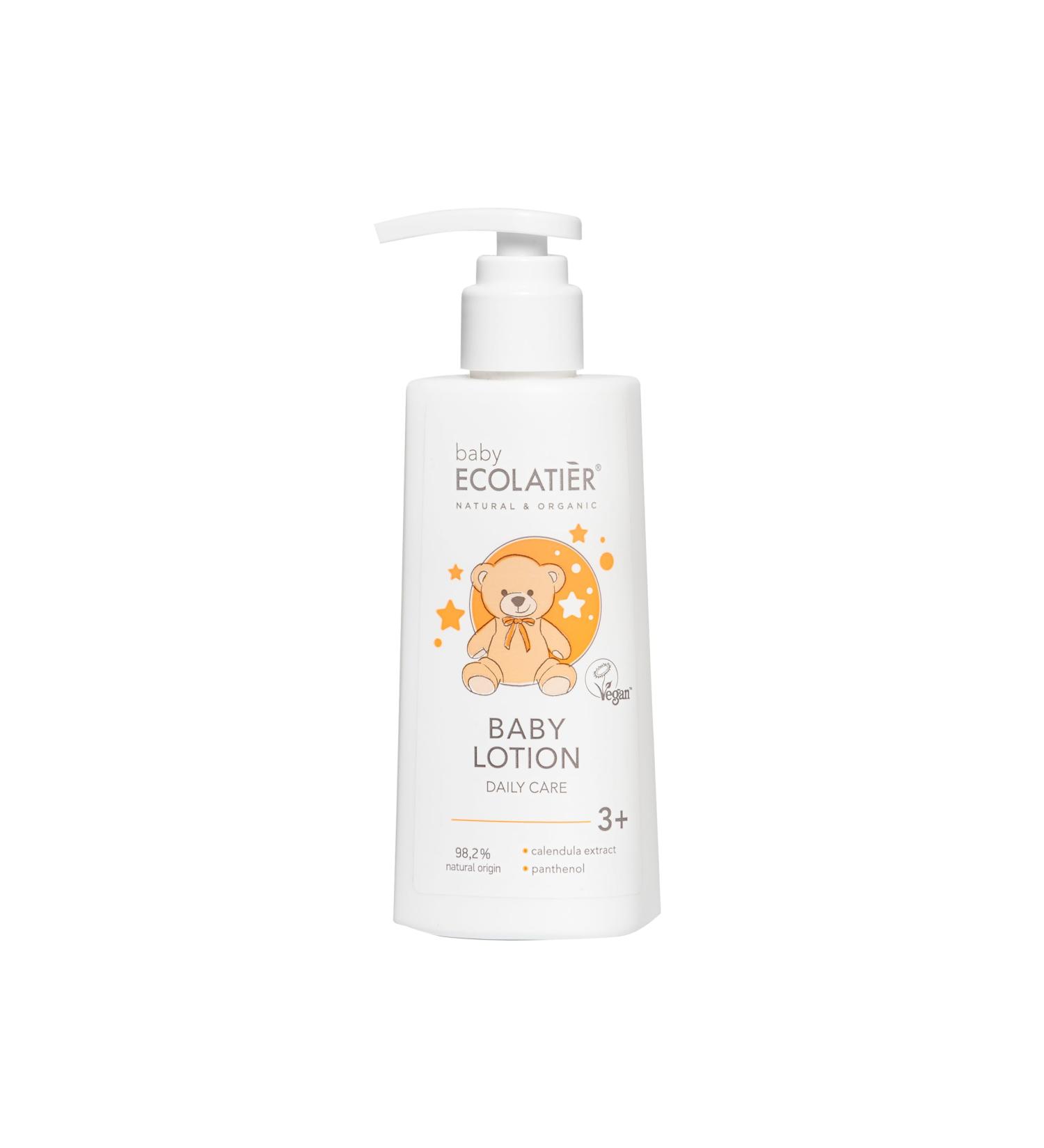 Moisturizing Baby Lotion 150ml - Daily Care Ecolatier with Marigold Extract & Panthenol | 98.2% Natural Vegan | Protects & Hydrates - Buy Online on GoSupps.com