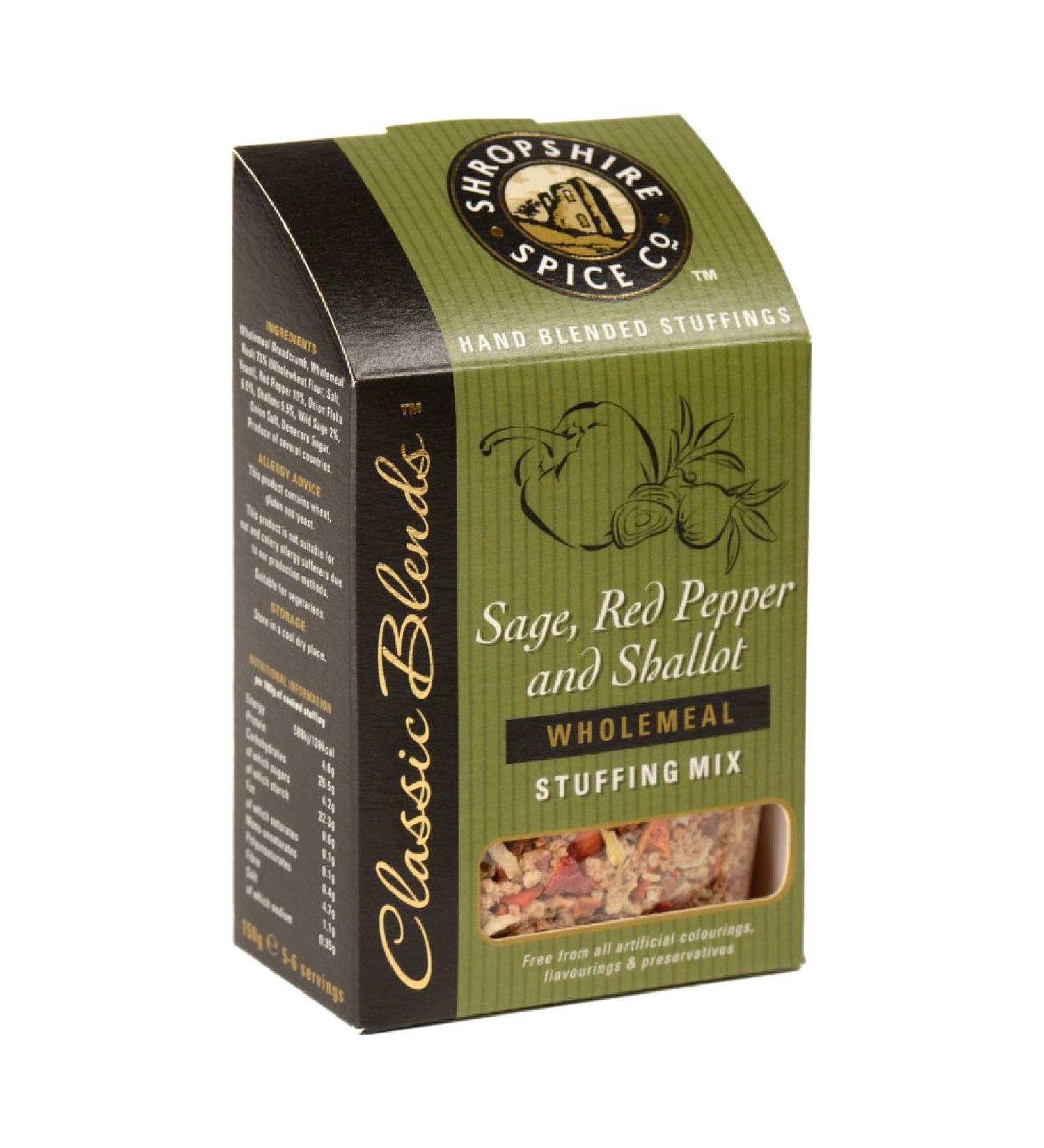 Shropshire Spice Shropshire Spice Red Peppercorn Garnish with Sage and Shallot 150g