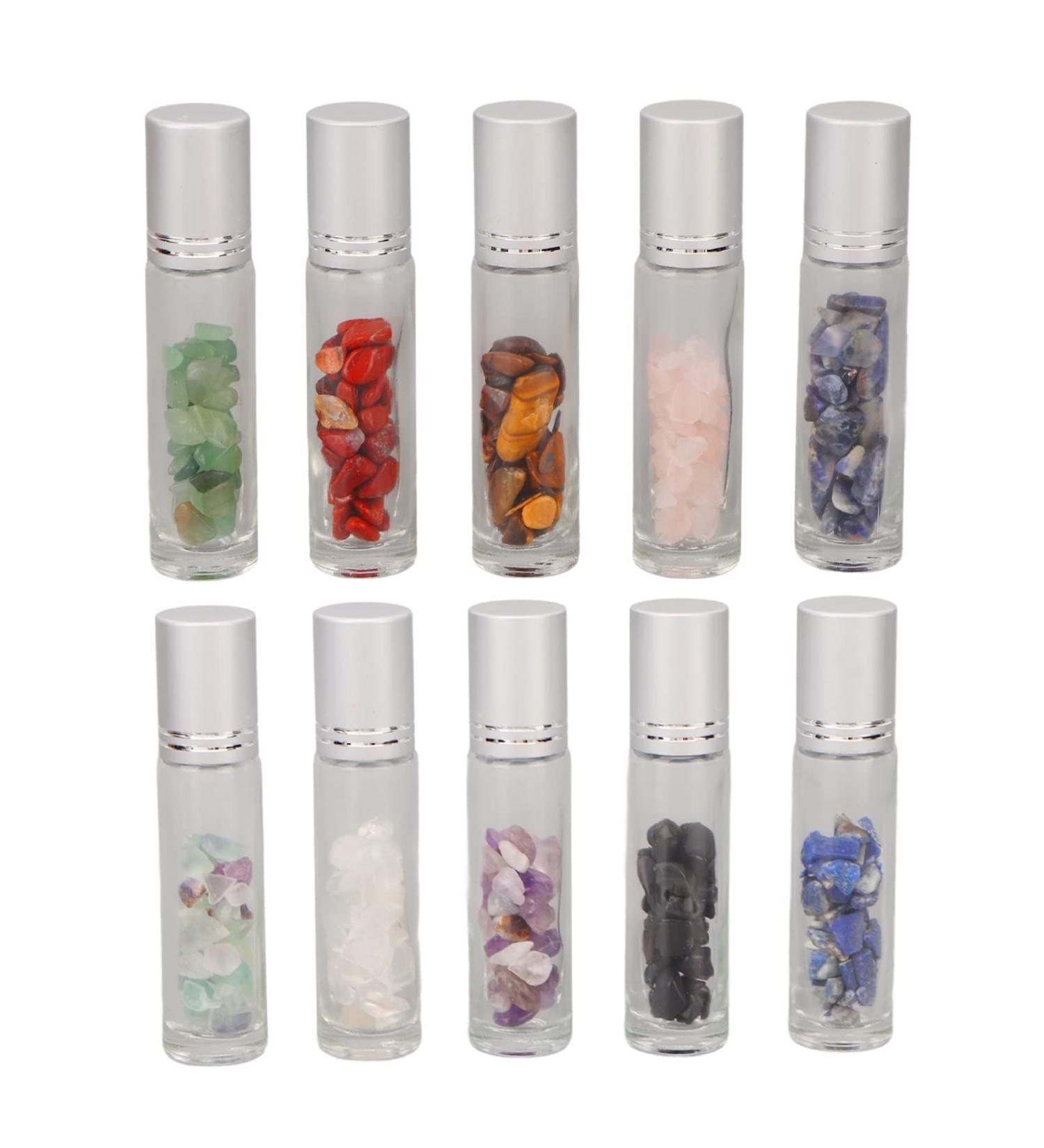 Fyearfly Roller Bottle Set for Essential Oils - 10 Scooter Bottles - Perfect for Travel & DIY Blends - Buy Online on GoSupps.com
