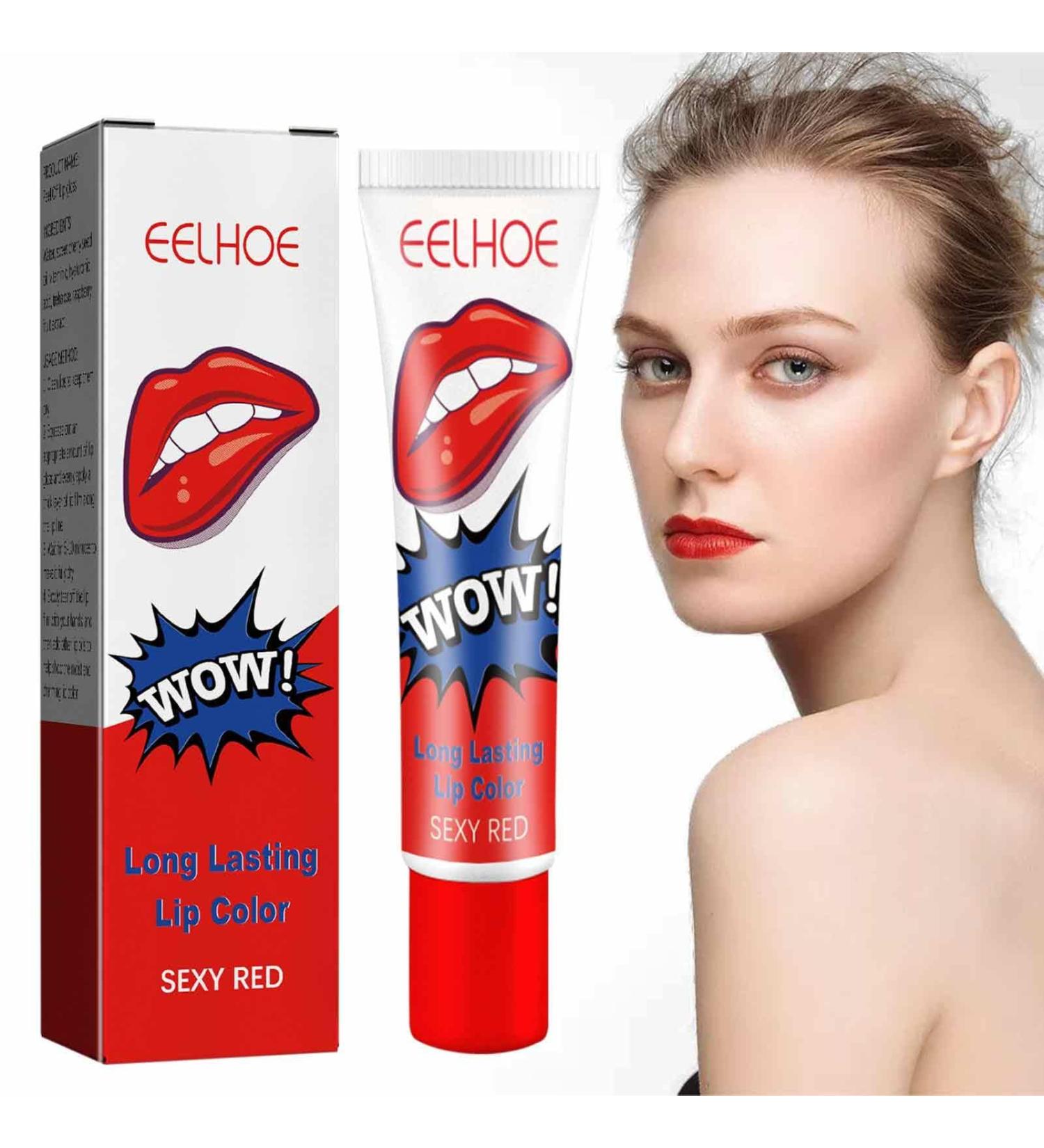 Peel Off Lip Stain Peel Off Tattoo Lip Matte Lipstick Waterproof Lip Gloss Long Lasting Non-Stick Cup (No Activator) - Buy Online on GoSupps.com