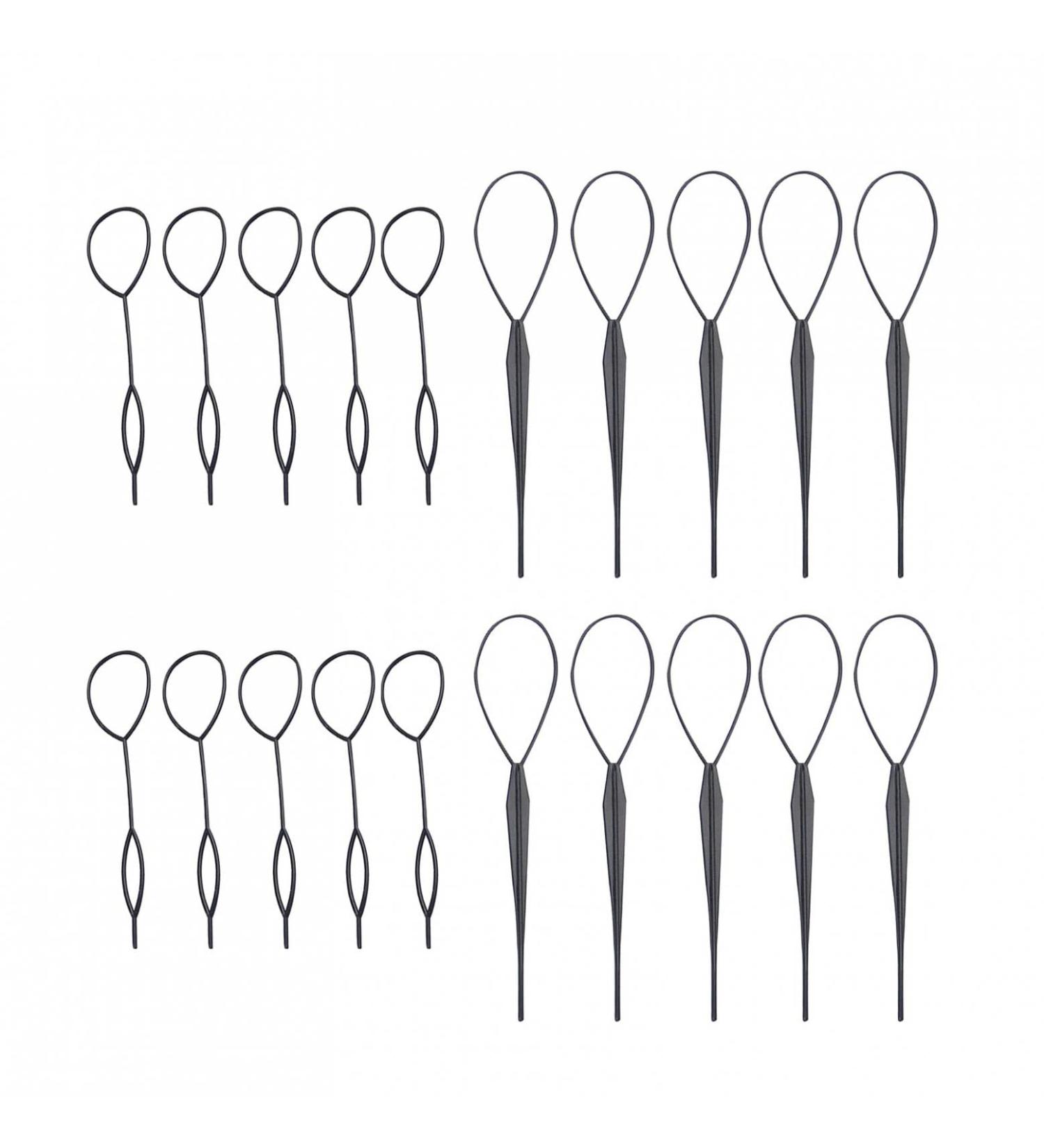 Hair Cock Twister Tool Set - DIY Hair Styling Accessories for Braids Ponytails & French Braids | 10 Pairs of Hair Pull Pins - Buy Online on GoSupps.com