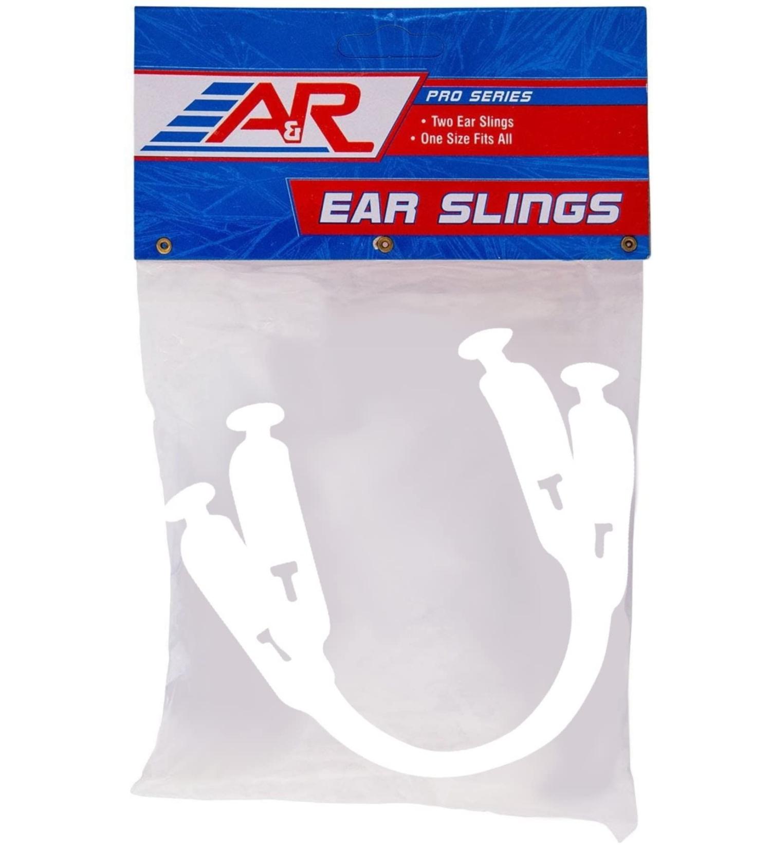 A&R Sports Hockey Helmet Ear Sling (Pair) White