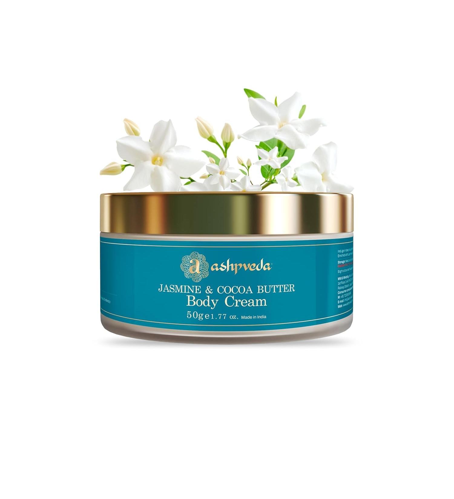 Jasmine & Cocoa Butter Day Cream UVA/UVB Sun Protector Chemical Free Sun Protector Body Cream (50 gm) - Buy Online on GoSupps.com