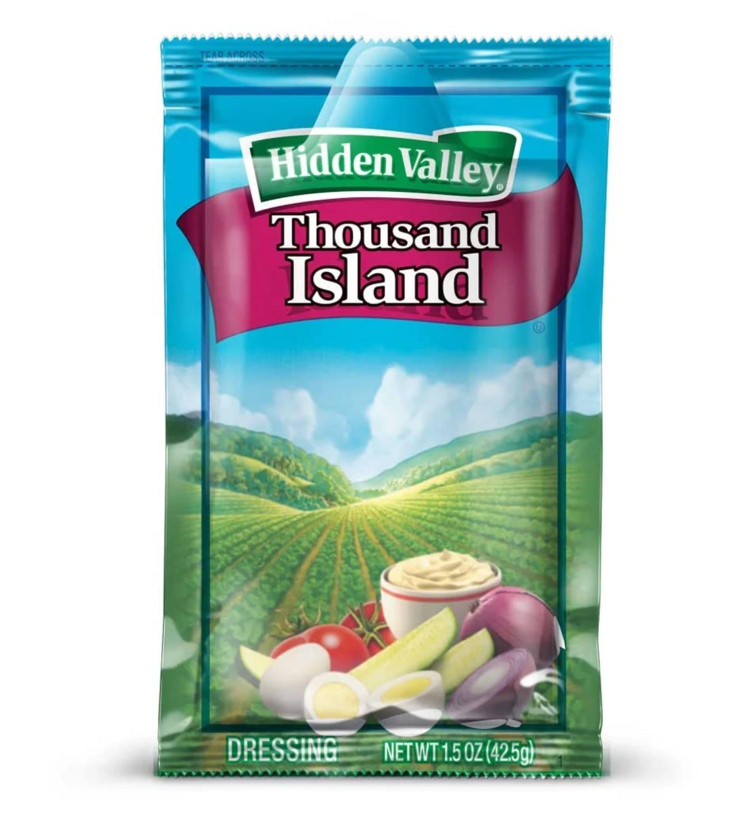 Hidden Valley Original Thousand Island Portion Salad Dressing Packets, 1.5 Oz - 21 Pack