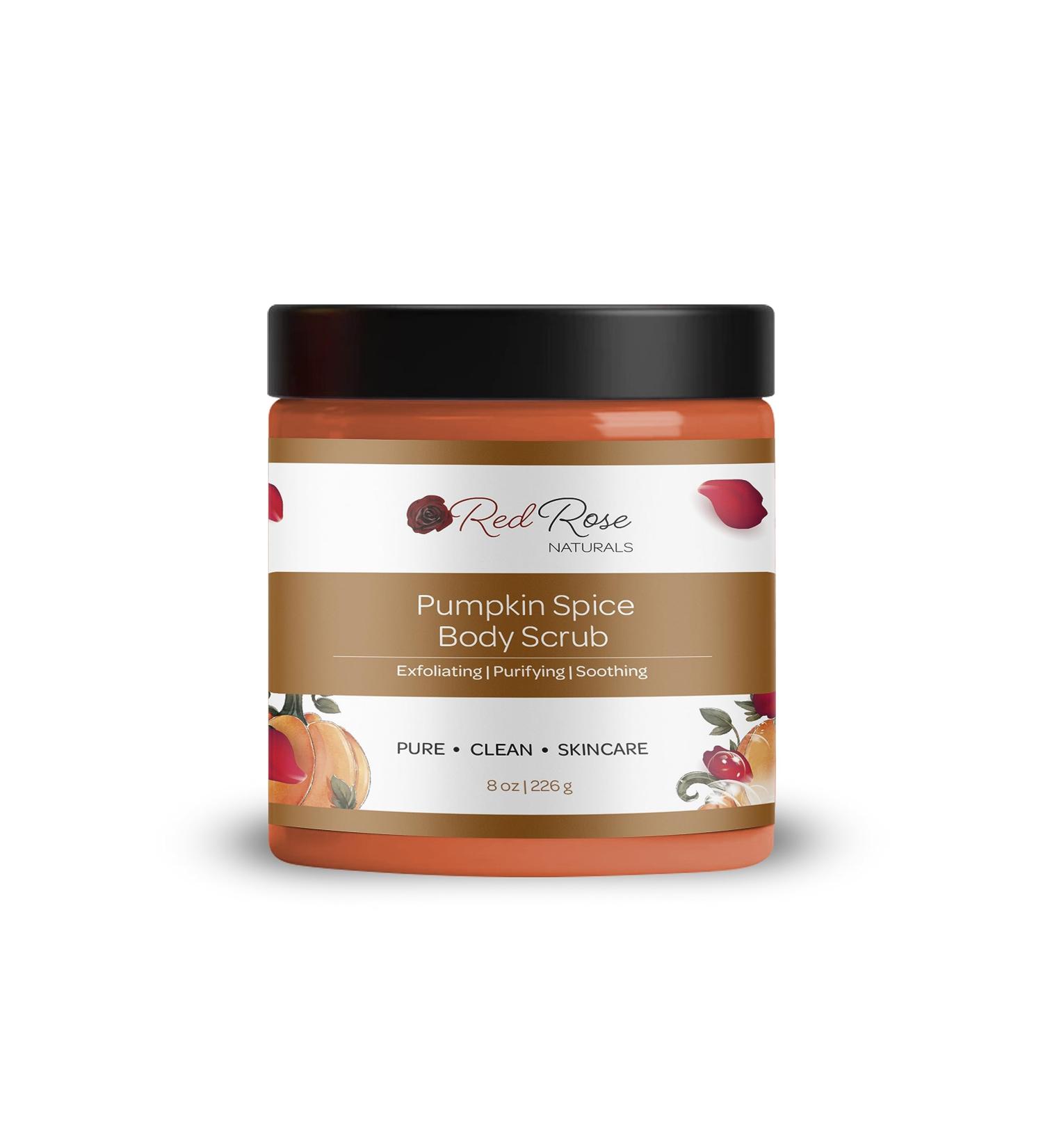 Pumpkin Spice Body Scrub | All Natural Vegan Exfoliating Sugar Scrub | Fall Scented Body Care | 8 oz - Buy Online on GoSupps.com