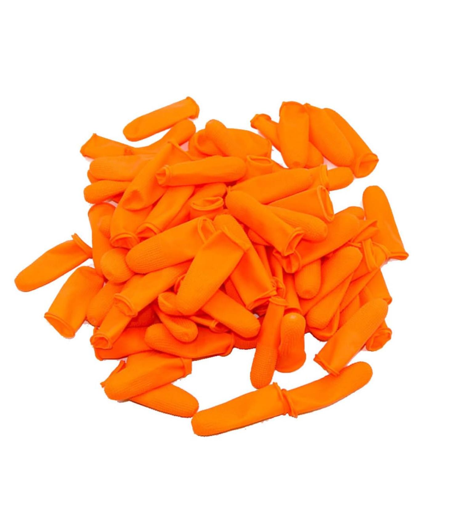 100pcs Anti-Slip Latex Finger Protectors - Portable Tips & Caps for Ultimate Comfort & Protection - Buy Online on GoSupps.com