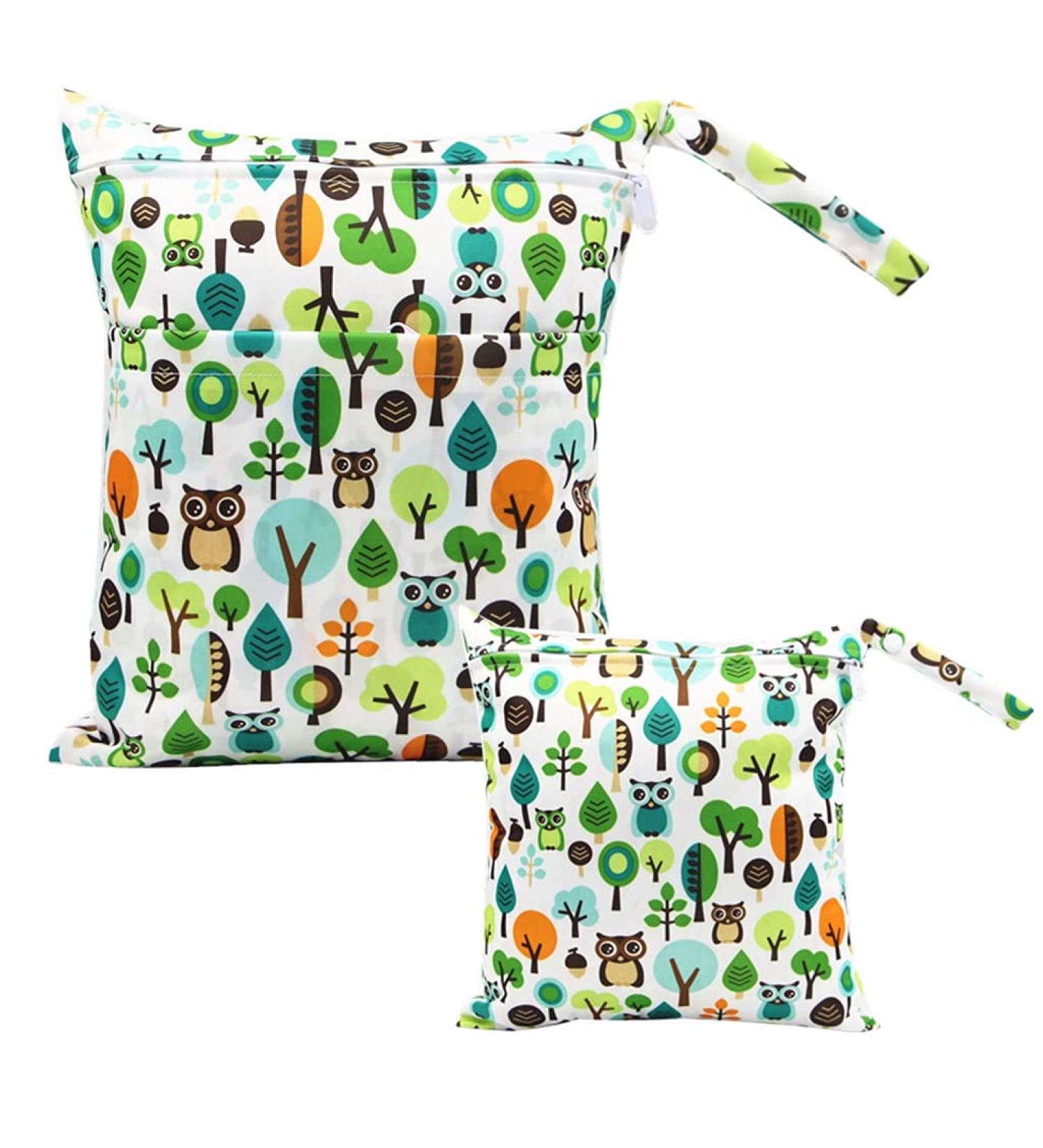 Egurs Diaper Bag Wetbag Set - Large & Medium Eco-Friendly Tree Design for On-the-Go Parenting - Buy Online on GoSupps.com
