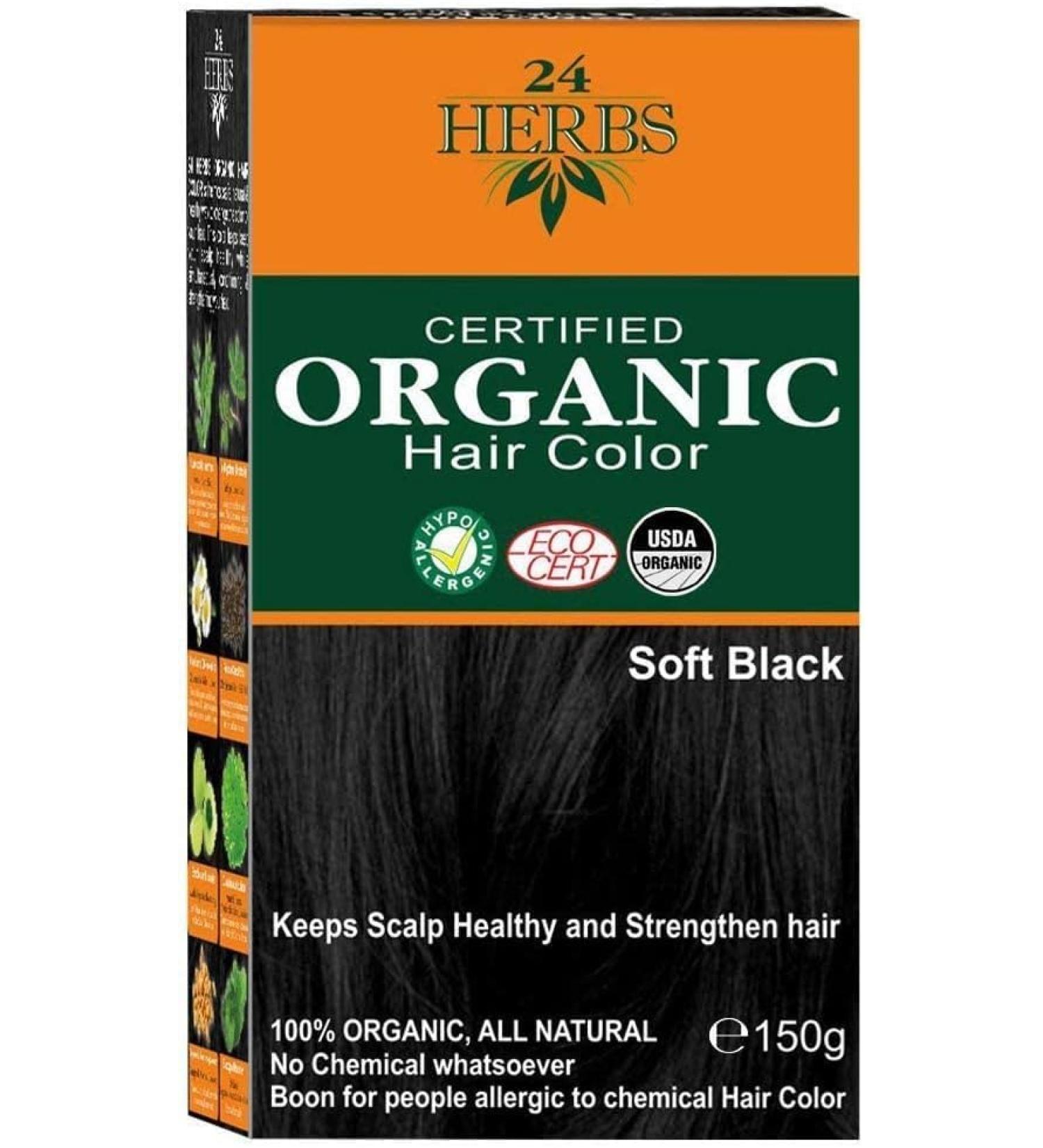 READ QURA Certified Organic Soft Black Hair Color150gm