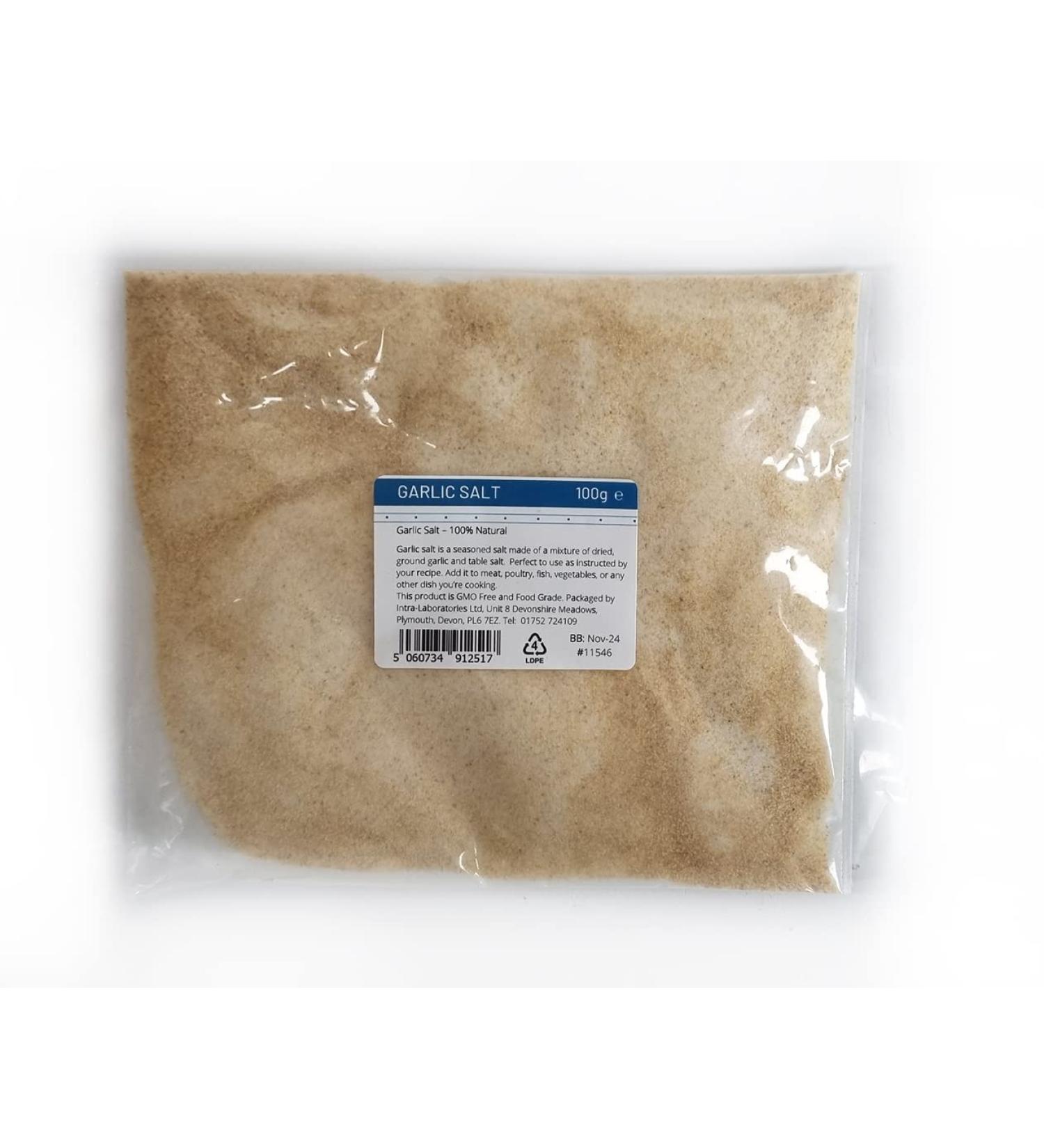 Entirely Ingredients Garlic salt 100g - Selected for Premium Quality - Premium Food Grade - Buy Online on GoSupps.com