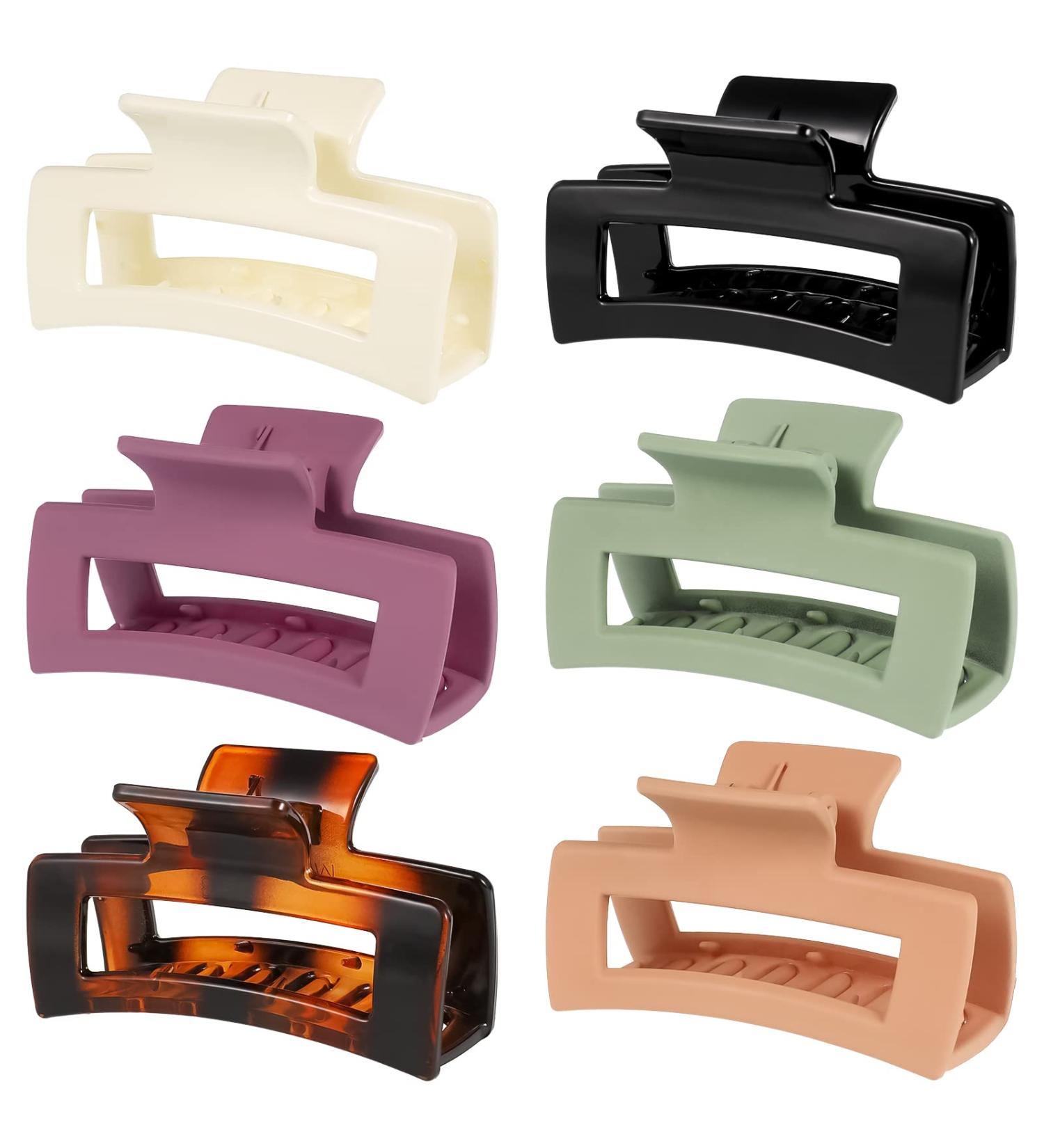 FANTESI 6 Pcs Big Claw Clips - Non-Slip Matte Jaw Clips for Women and Girls - Buy Online on GoSupps.com