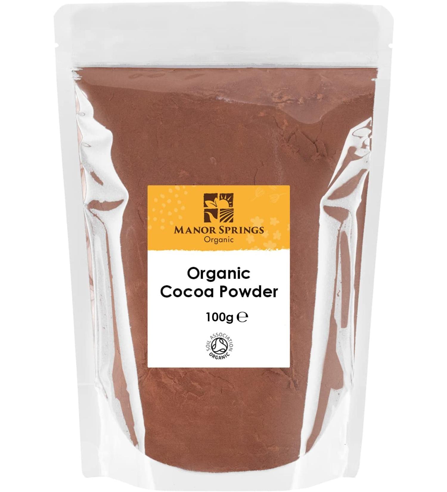 Organic Cocoa Powder 100g by Manor Springs Organic - Buy Online on GoSupps.com