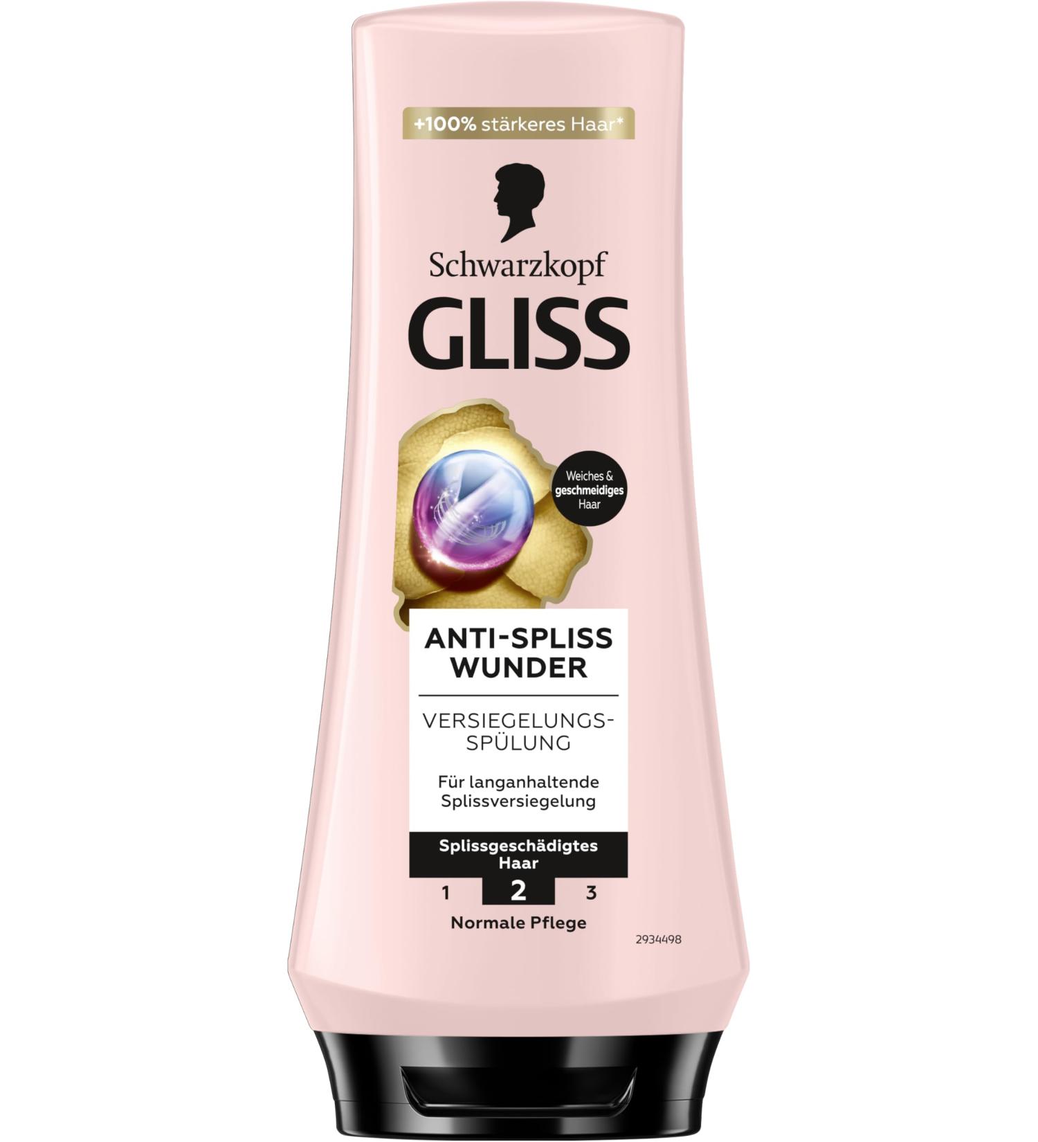  Gliss Kur Gliss Miracle Anti-Wrinkle Conditioner (200ml) Repairs Damaged Hair Fibers for Long Lasting Sealing and Ideal Combing - Buy Online on GoSupps.com