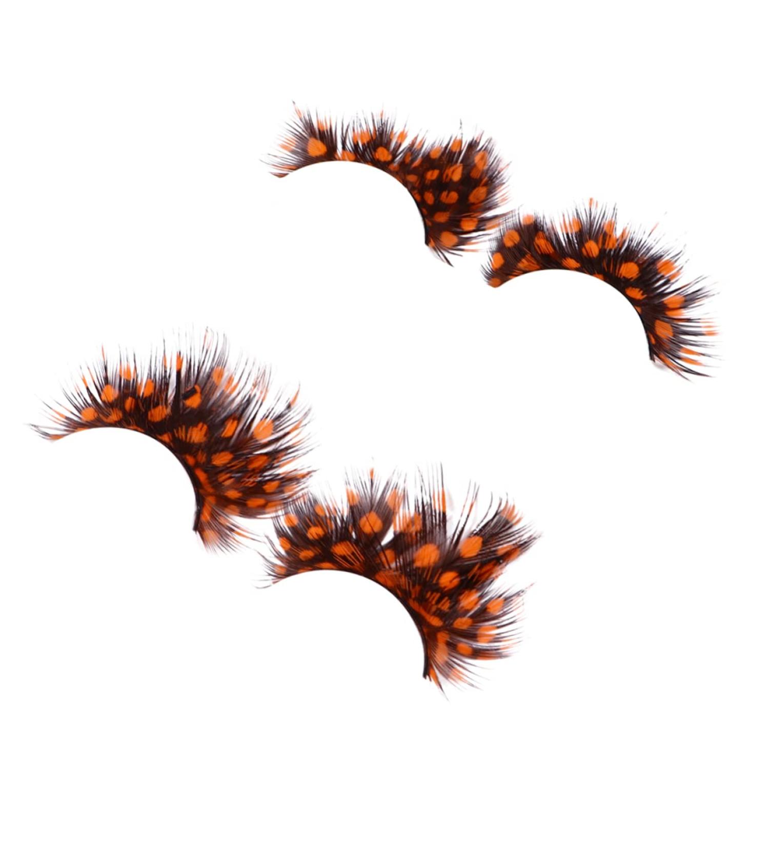 Beavorty 2 Pairs false eyelashes halloween makeup supplies eyelashes orange Costume Eyelashes lashes extension halloween lashes halloween false eyelashes 3d extend spot - Buy Online on GoSupps.com