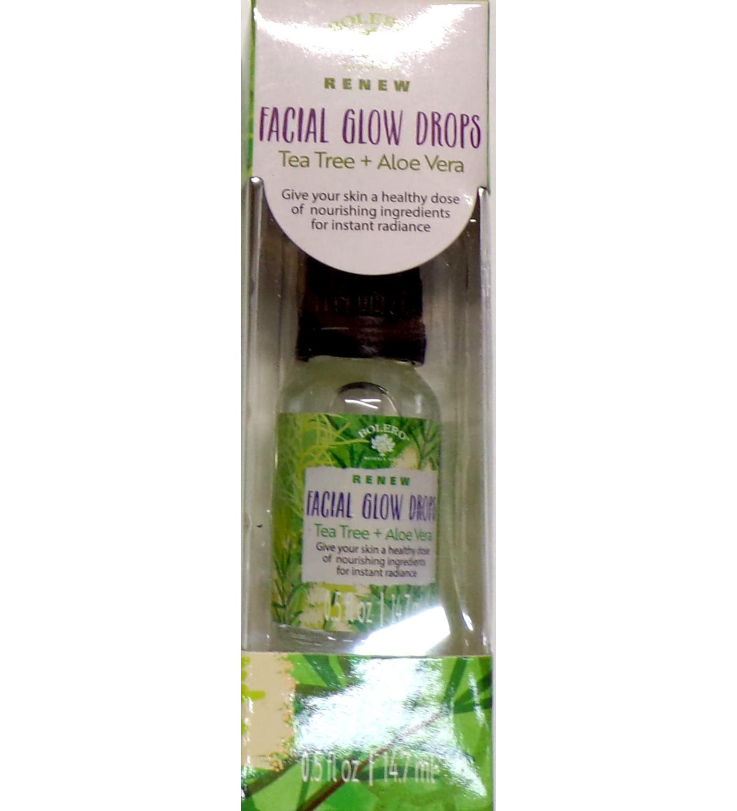 Facial Glow Drops - Tea Tree & Aloe Vera 0.5fl oz (14.7ml)