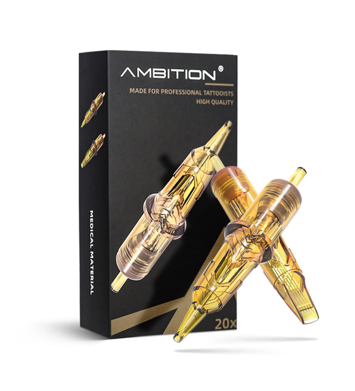 Ambition Glory Tattoo Cartridges #8 Bugpin 3RL Needles Disposable 20pcs - 0.25mm 3 Round Liner - Buy Online on GoSupps.com