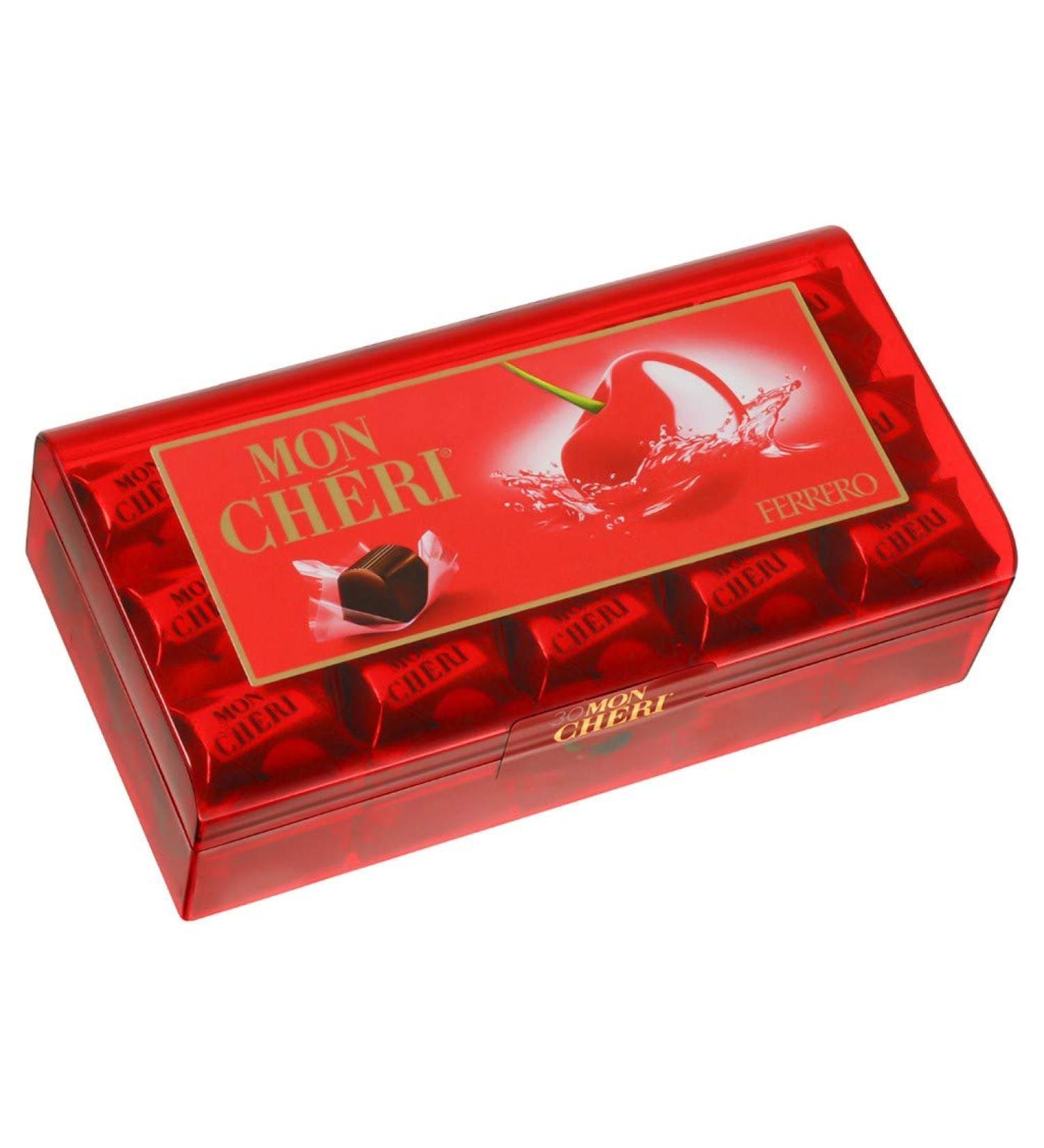 Ferrero Mon Ch ri Chocolate Cherry and Liqueur Praline 30 Pralines 315g
