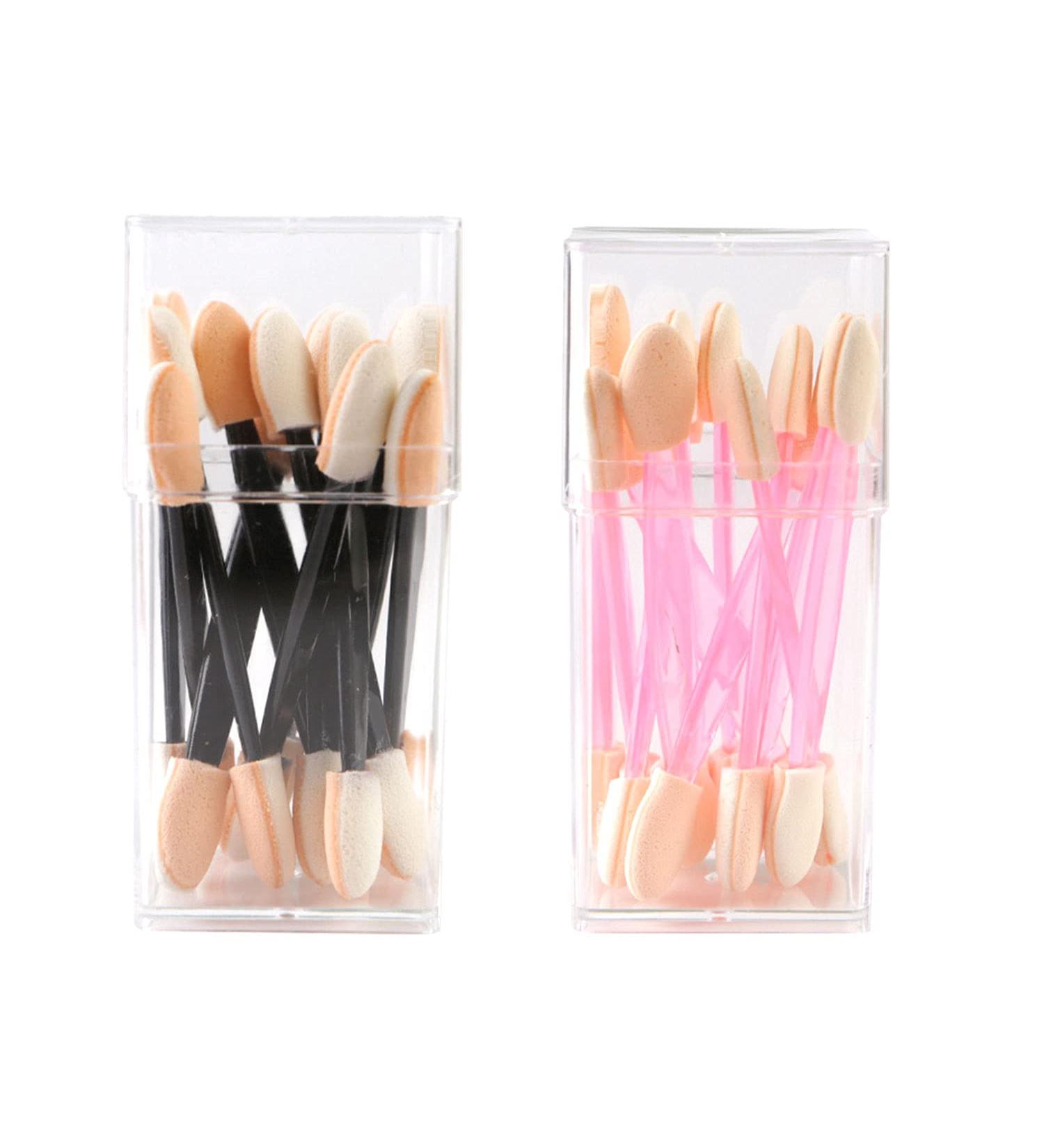 24 PCS Disposable Double-Sided Sponge Eyeshadow Brush Set - Perfect Makeup Tools for Flawless Application | International Shipping Available - Buy Online on GoSupps.com